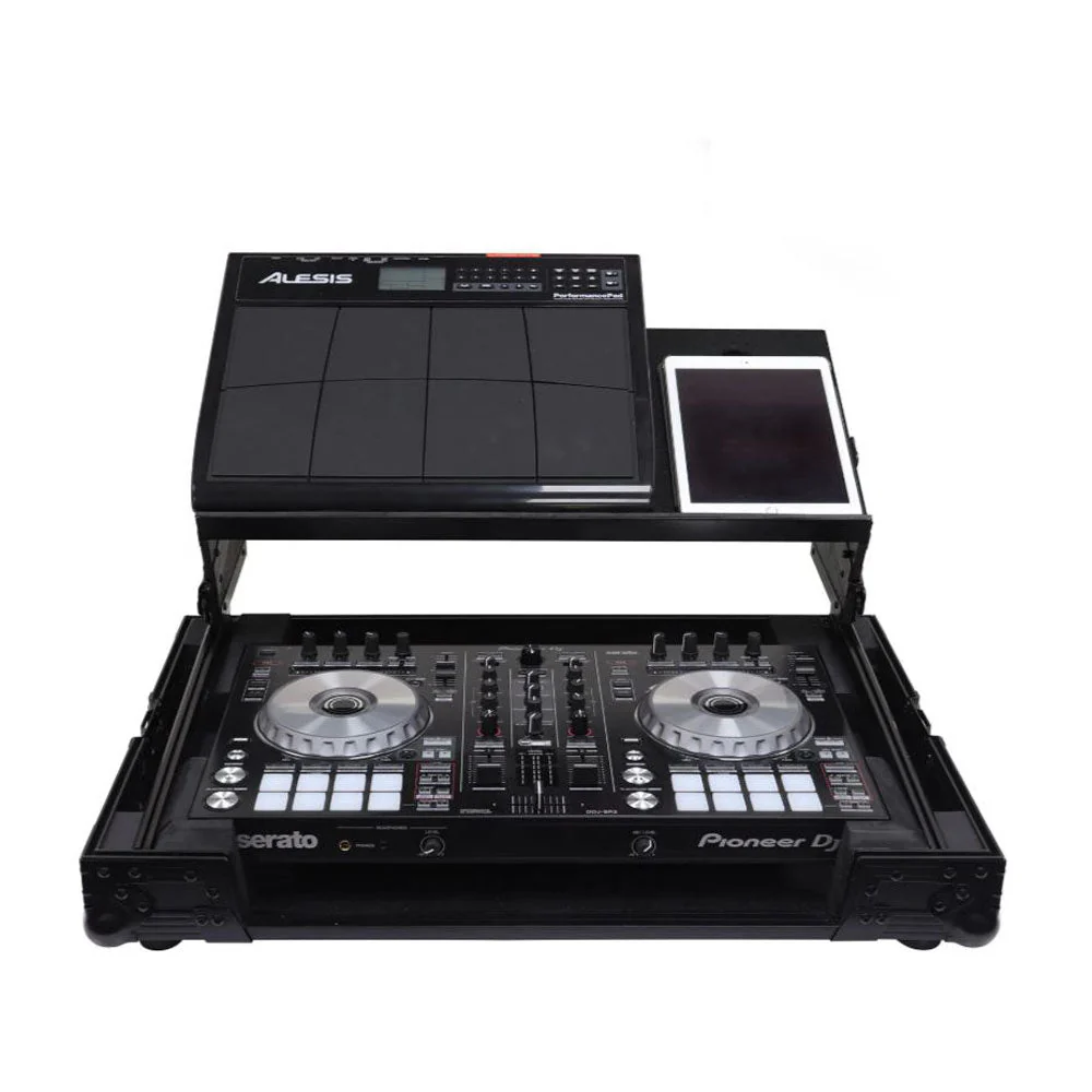 Odyssey Pioneer DDJ-SR / DDJ-SR2 Flight Case with Angle Glide Platform, Black - Image 4