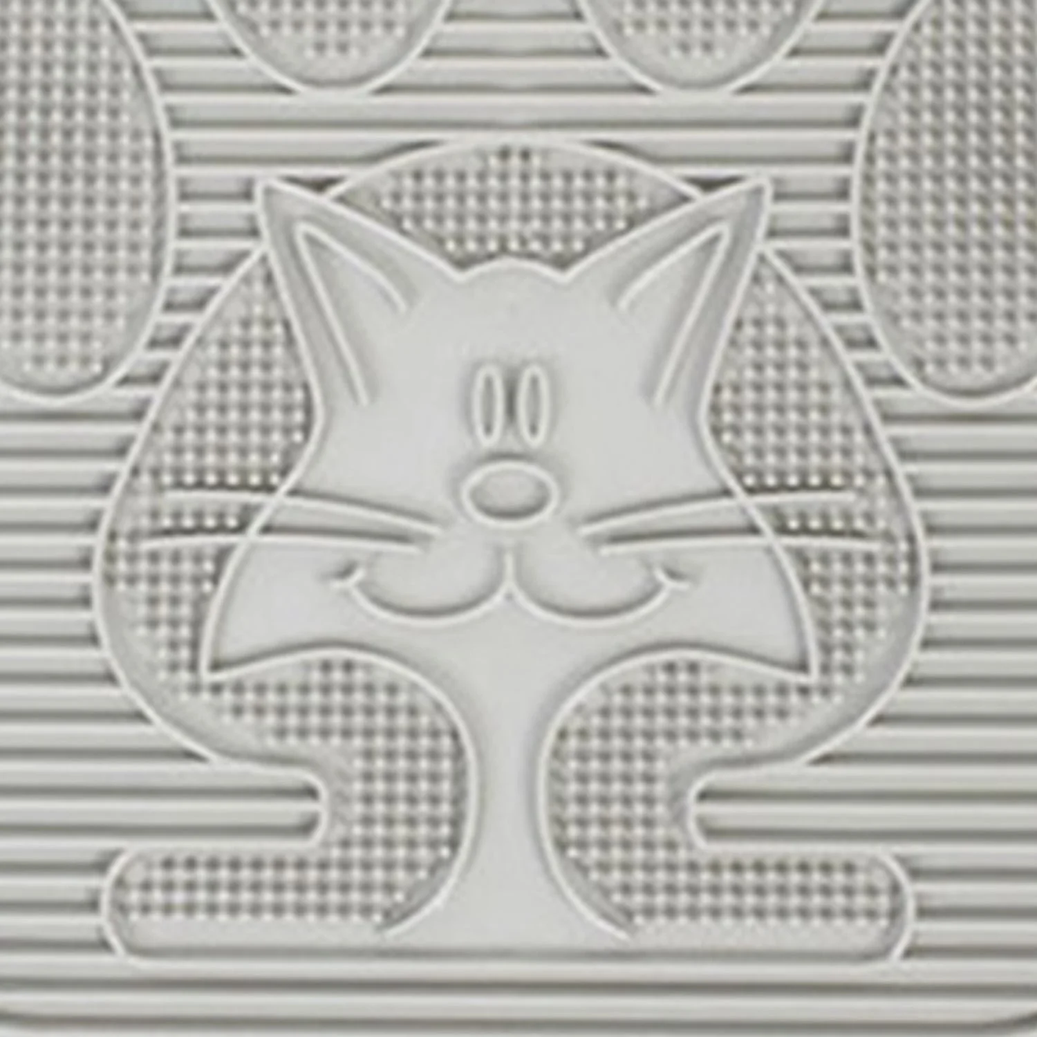 Omega Paw Paw Cleaning Cat Litter Box Mat for Floor and Carpet, Grey (2 Pack) - Image 3