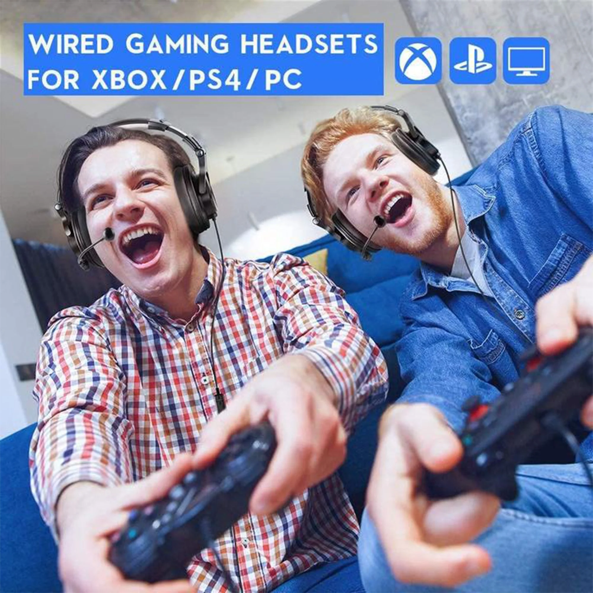 OneOdio A71D Computer Gaming Wired Over Ear Headset with Detachable Microphone - Image 5