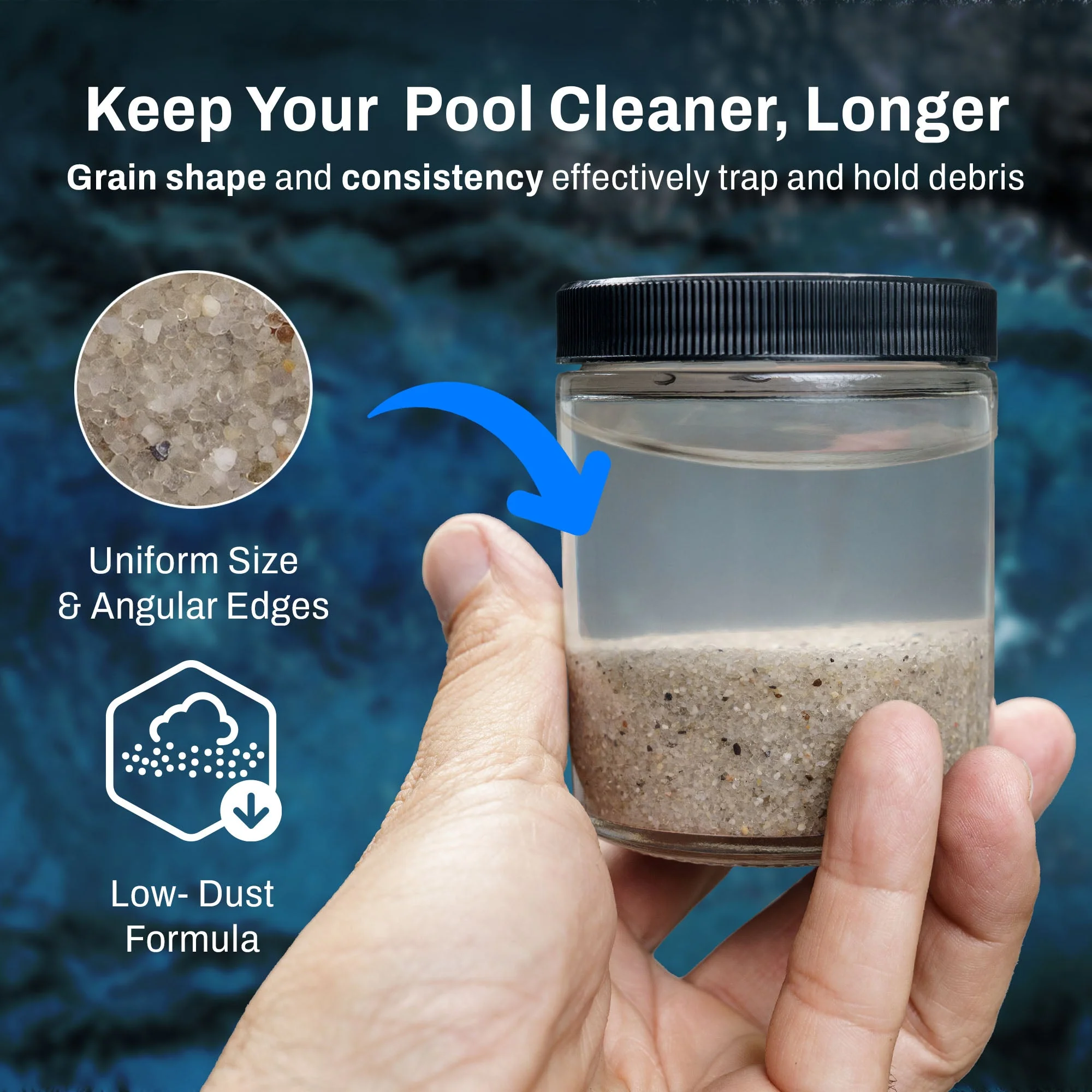OptiFlow 50 Lb Premium Pool Filtration Angular Sand with Pure Silica Formula - Image 4