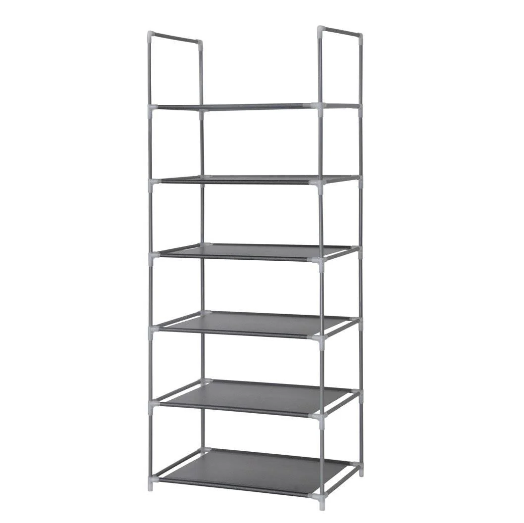 Origami Steel Framed 6 Tier Multi Purpose Home Garage Shelf Rack Stand (6 Pack) - Image 3