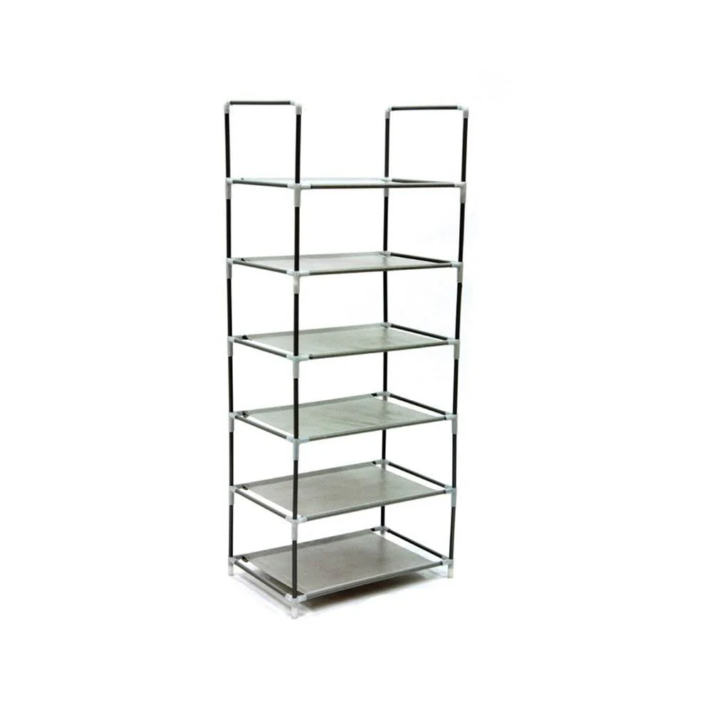 Origami Steel Framed 6 Tier Multi Purpose Home Garage Shelf Rack Stand (6 Pack) - Image 4