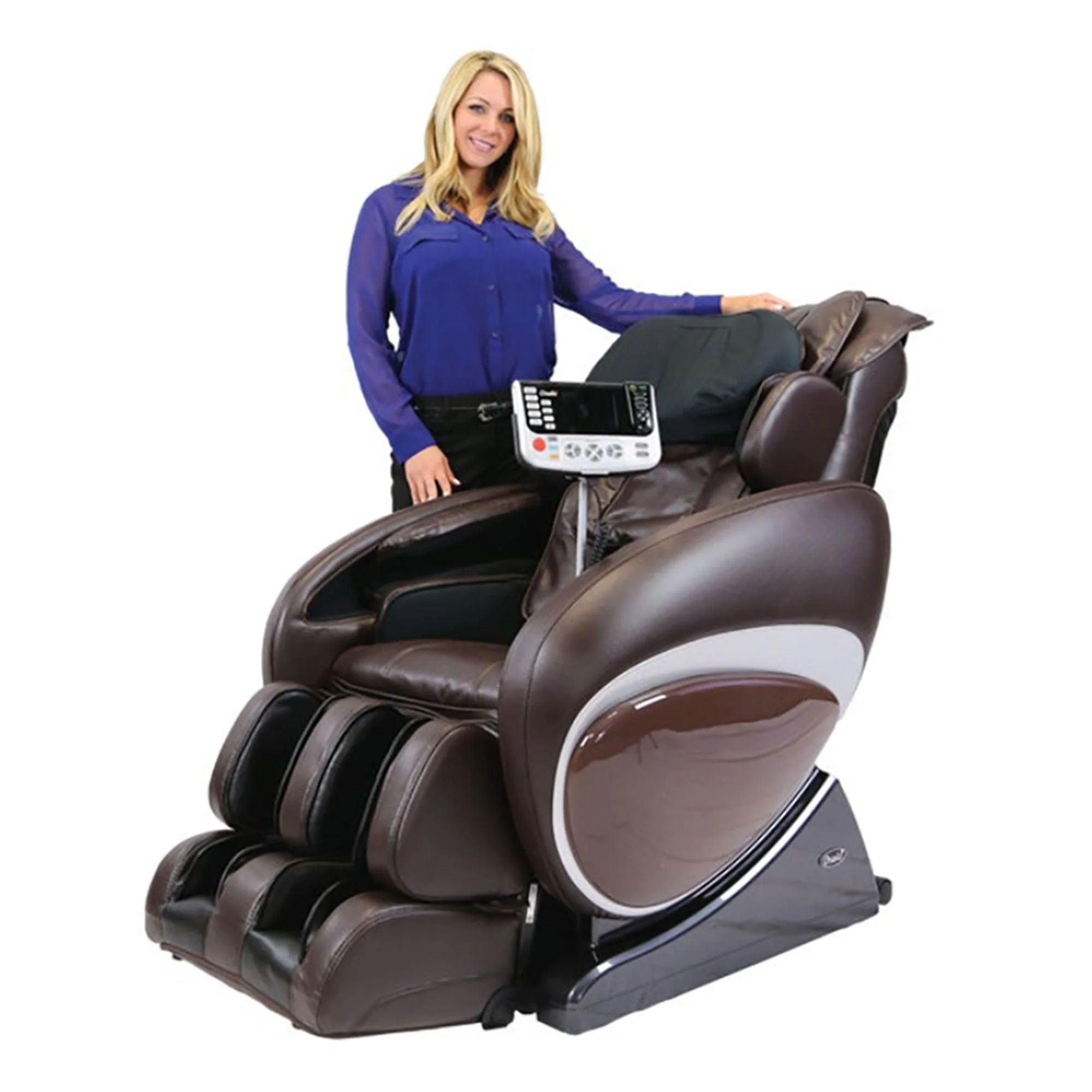 Osaki OS-4000T Zero Gravity Computer Body Scan Reclining Massage Chair, Brown - Image 7