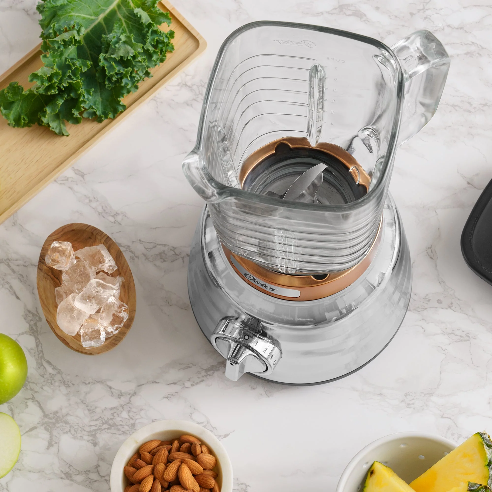 Oster Beehive Performance 3 Speed Blender with 1100 Watt Motor, Silver/Copper - Image 11