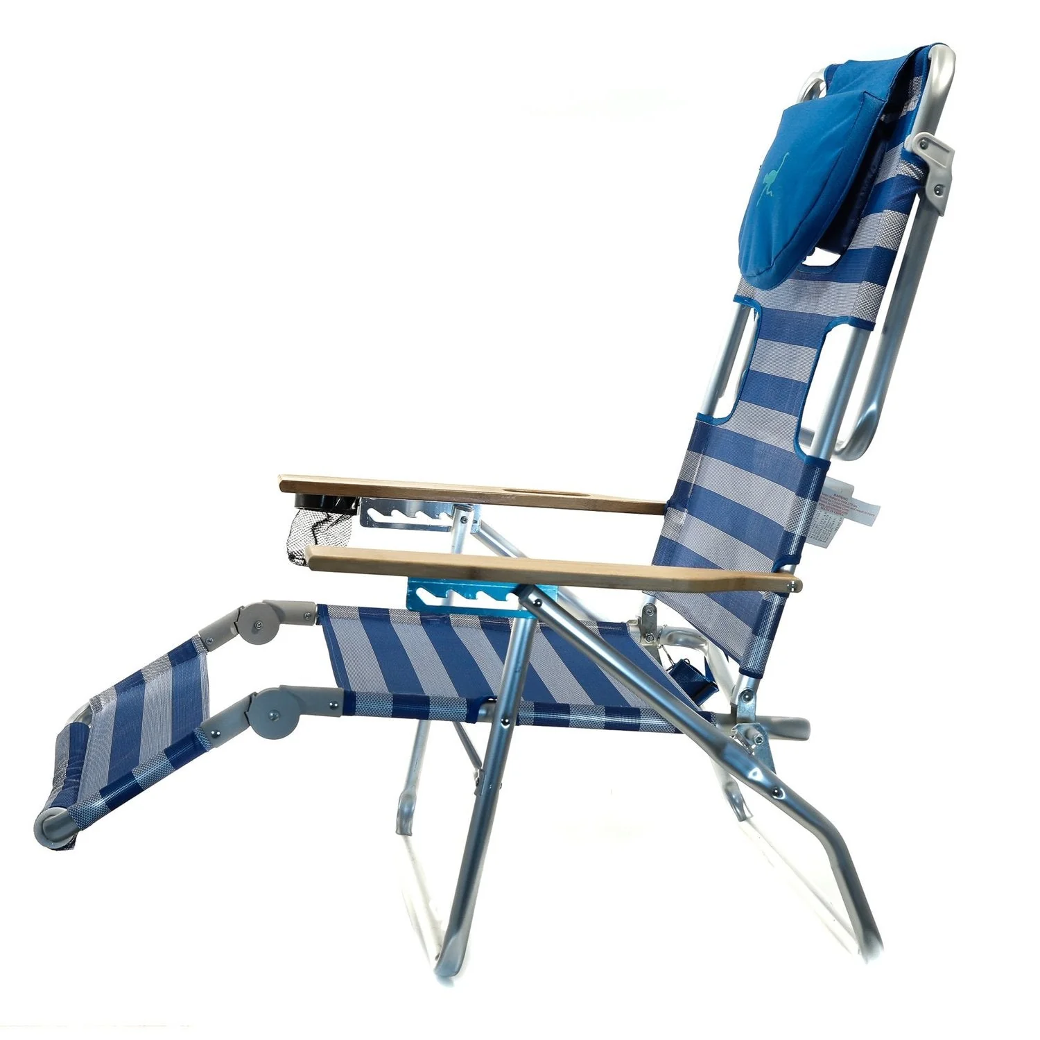 Ostrich 3-N-1 Aluminum Multi-Position Reclining Beach Chair, Striped (2 Pack) - Image 8