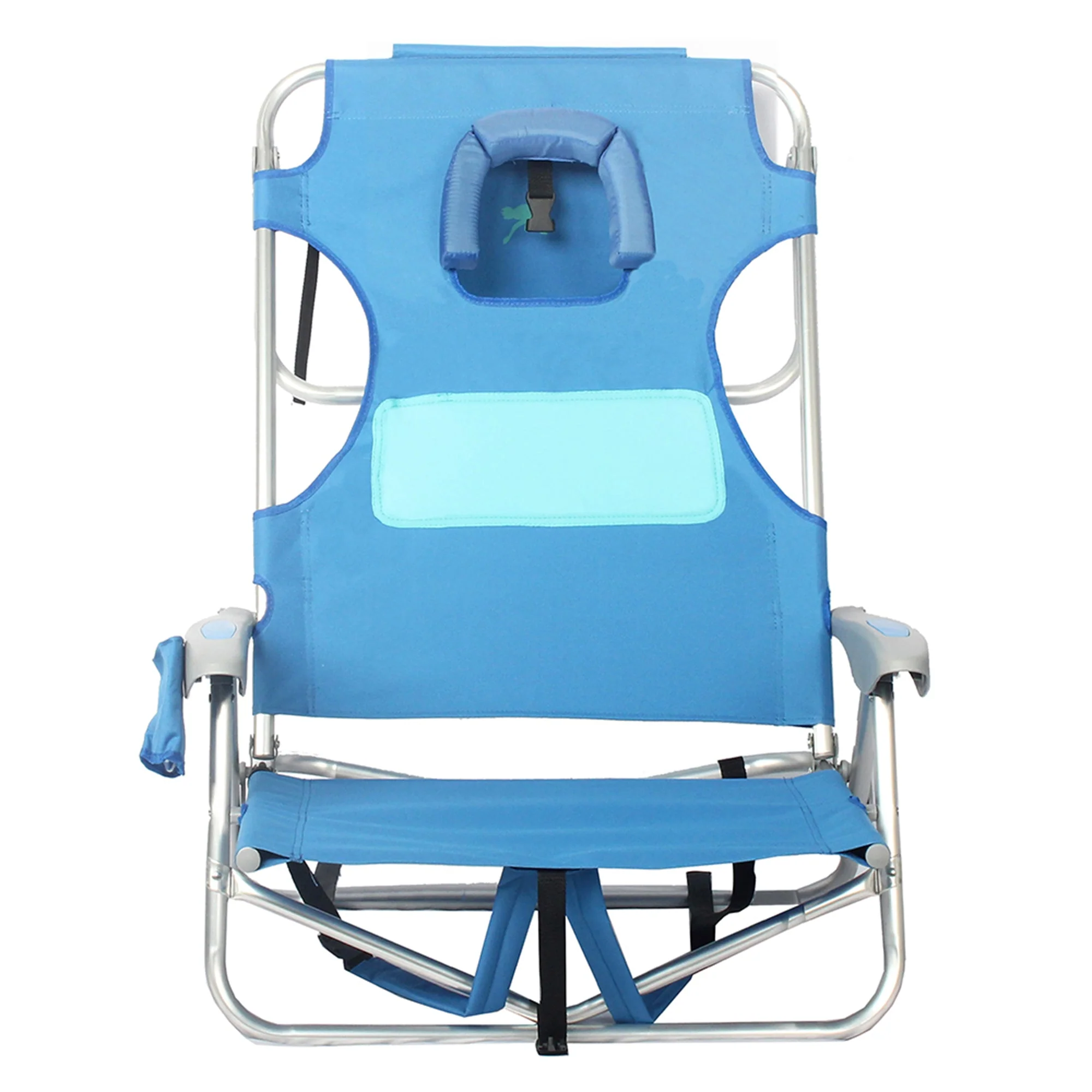 Ostrich 3N1 Reclining Chair and Ladies Comfort On-Your-Back Beach Chair, Blue - Image 9