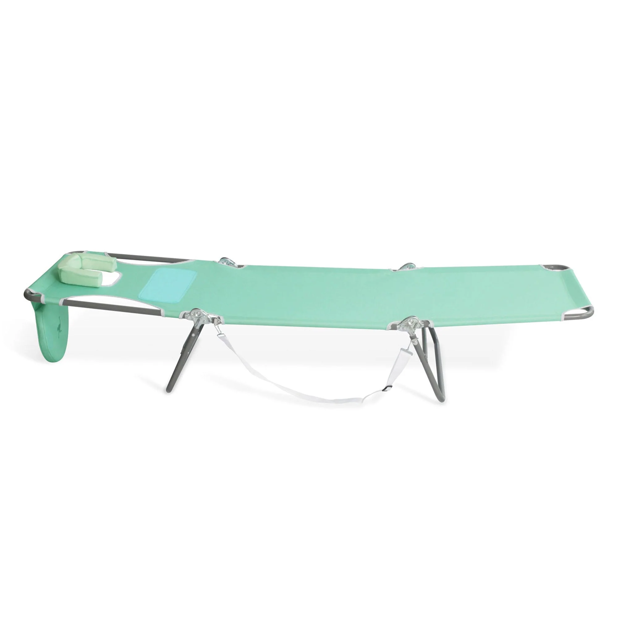 Ostrich Chaise Sunbathing Poolside Beach Chair with Recliner Lounge Chair, Teal - Image 11