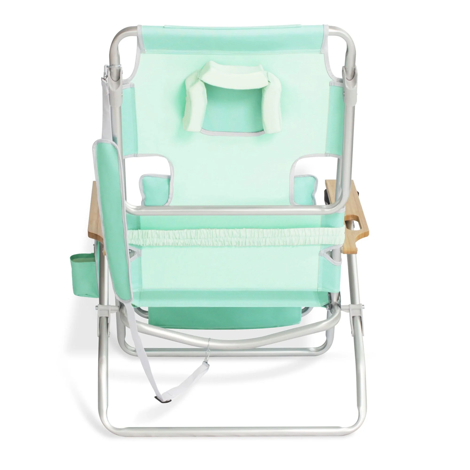 Ostrich Deluxe Padded 3-N-1 Outdoor Folding Reclining Beach Chair, Teal (2 Pack) - Image 9