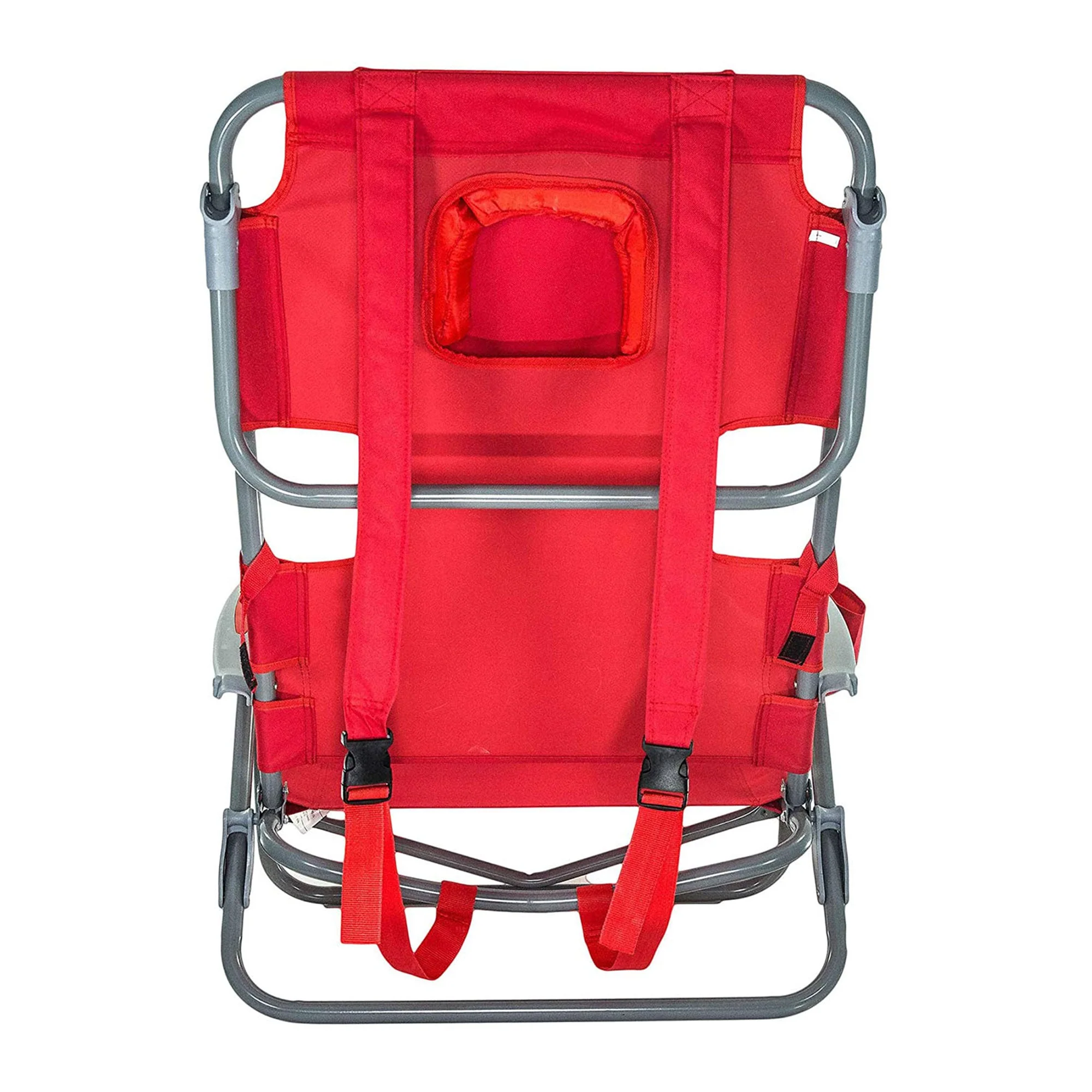 Ostrich On Your Back Folding Reclining Outdoor Camping Lawn Chair, Red (2 Pack) - Image 5