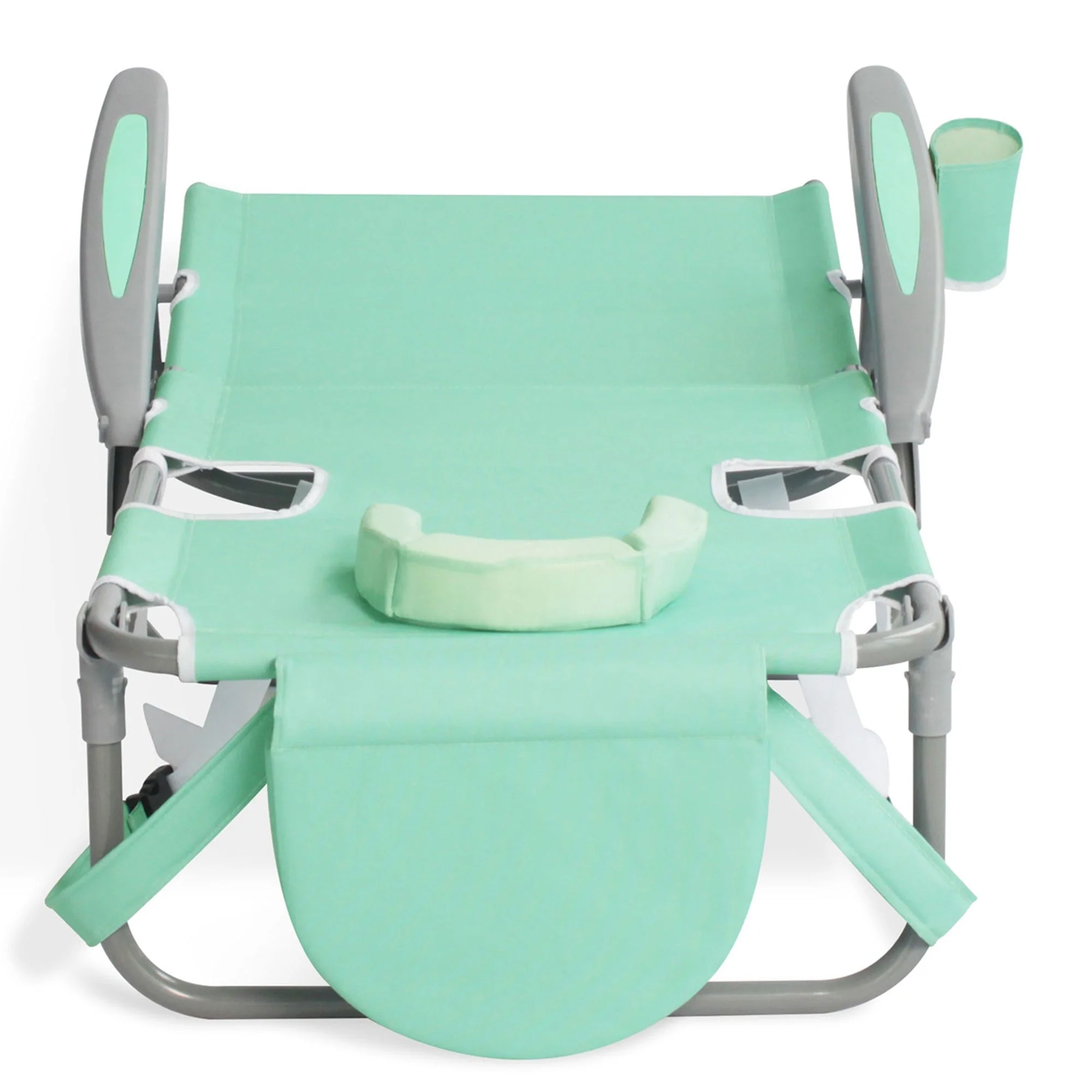 Ostrich On Your Back Folding Reclining Outdoor Camping Lawn Chair, Teal (4 Pack) - Image 6