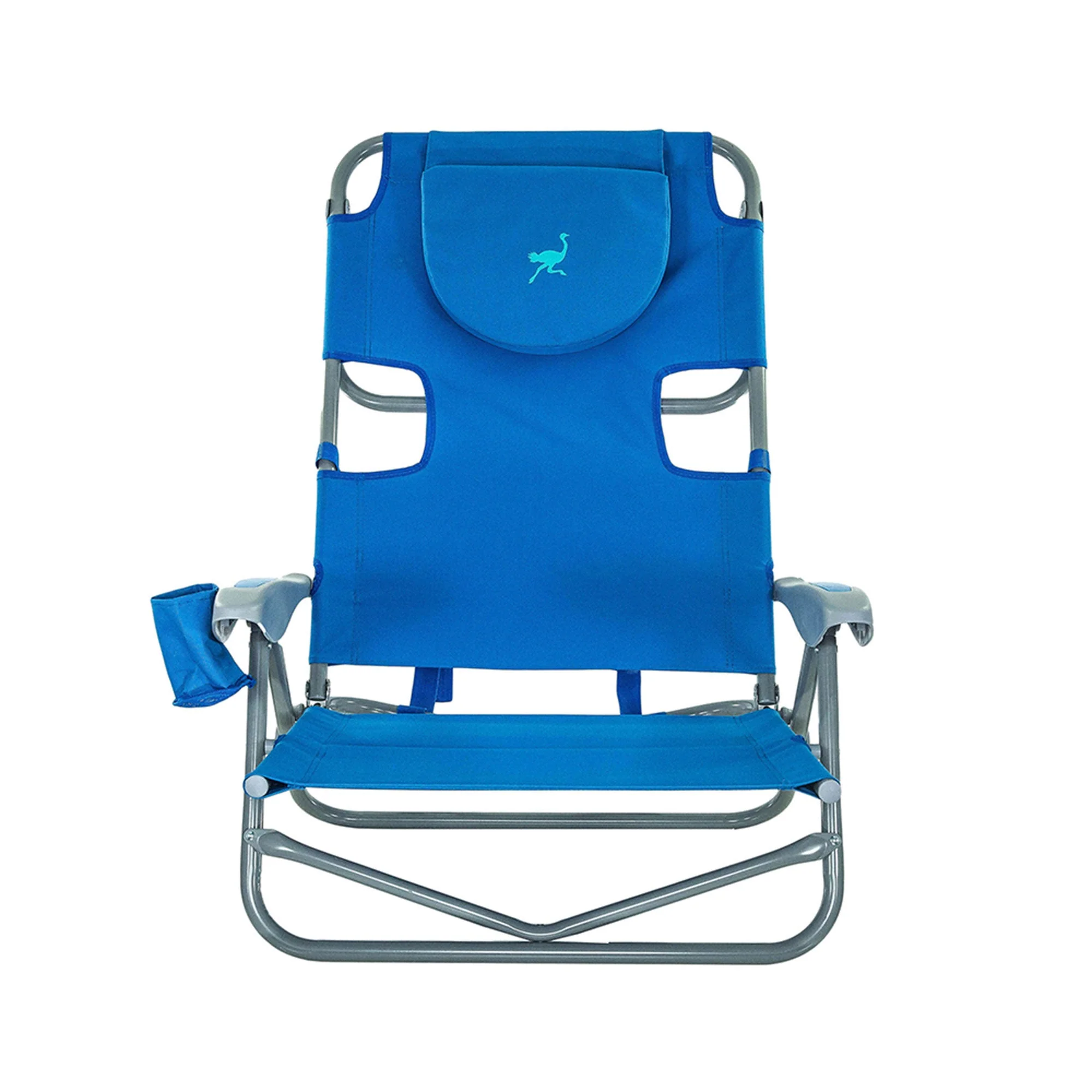 Ostrich The Heavy-Duty Backpacker Portable Reclining Beach Camping Chair, Blue - Image 7