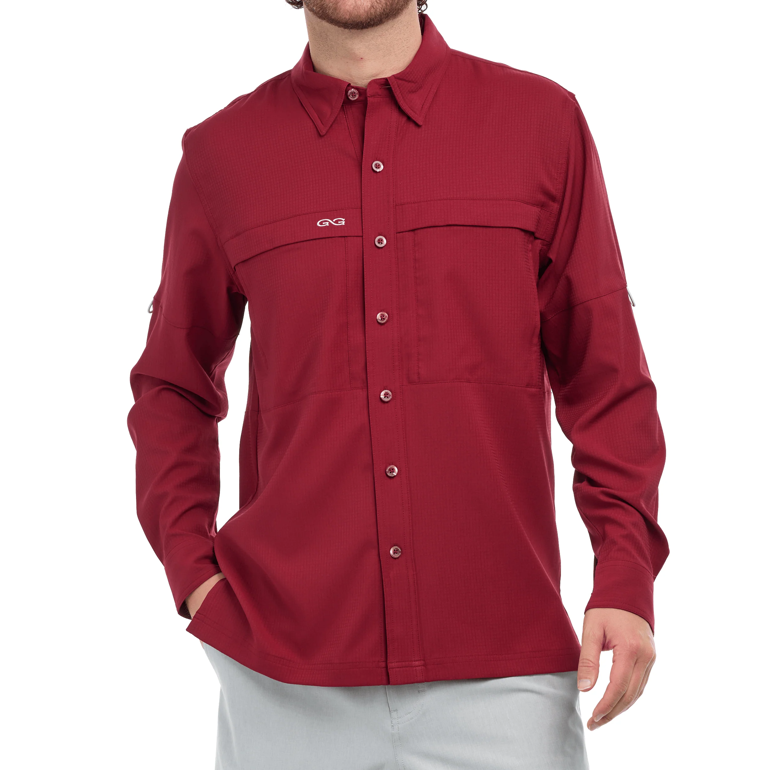 Oxblood Scout Shirt | Long Sleeve - Image 3