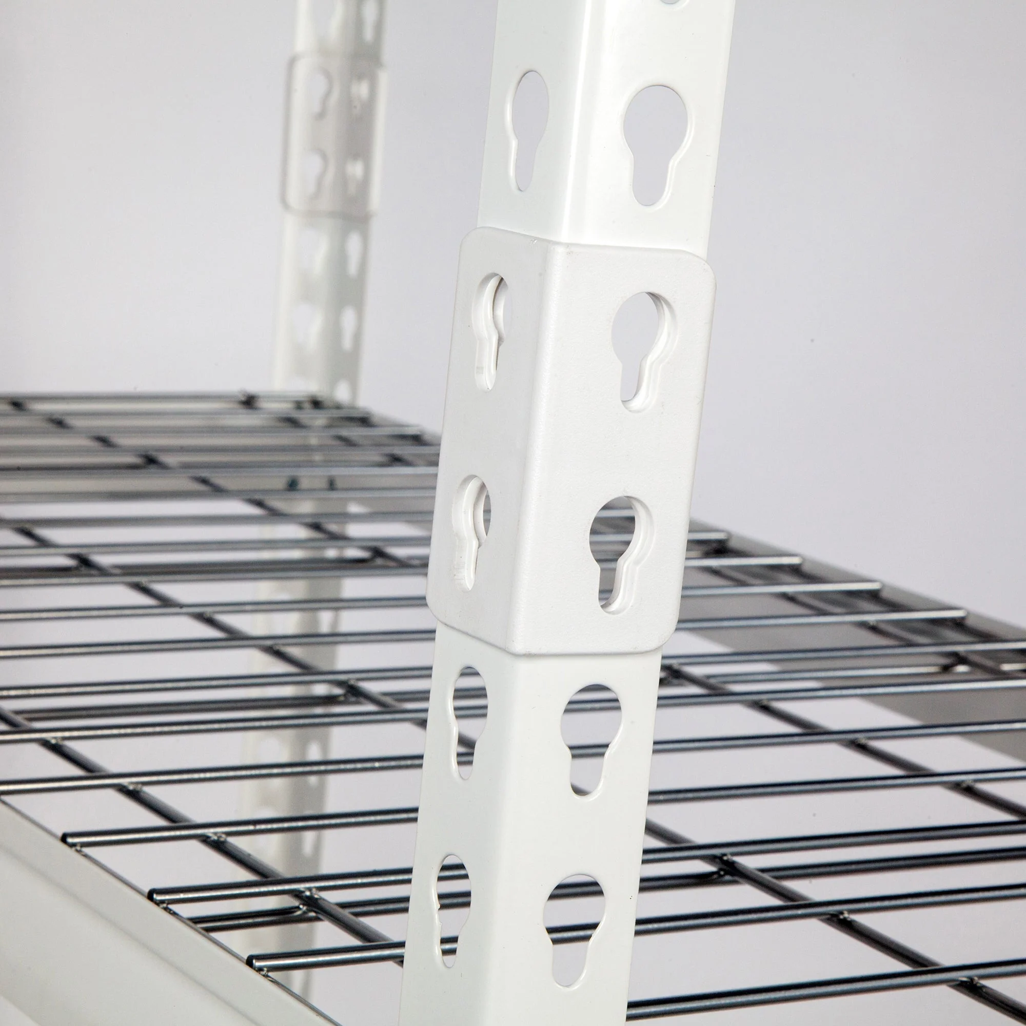 Pachira 48"W x 72"H 5 Shelf Steel Shelving for Home and Office Organizing, White - Image 6