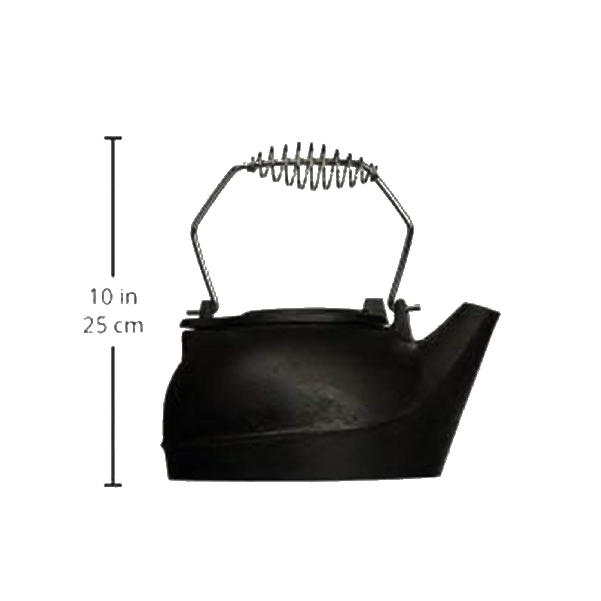 Panacea Fireplace Cast Iron Wood Stove Kettle Humidifier w/ Chrome Handle, Black - Image 4