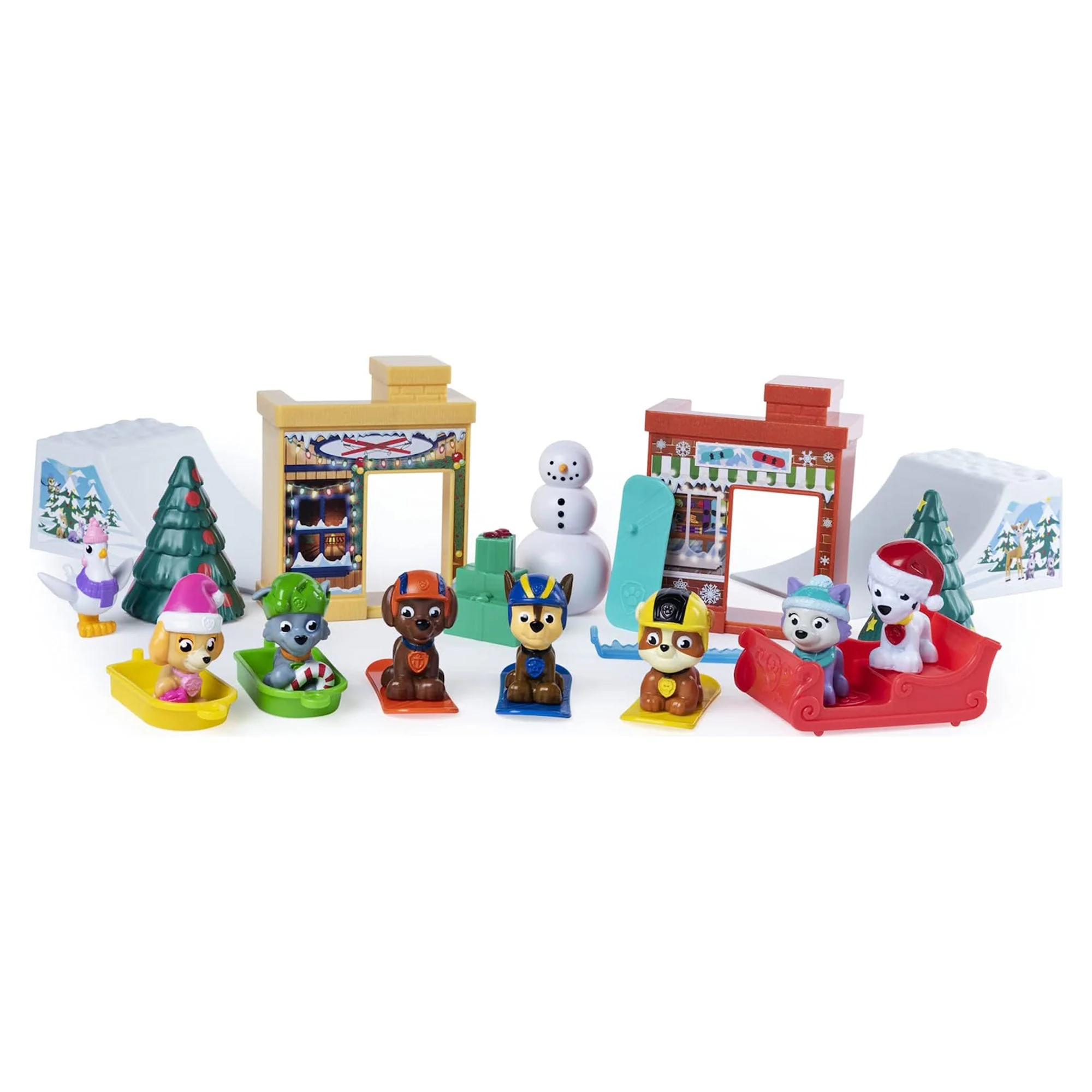 Paw Patrol Holiday Advent Calendar with 24 Collectible Toys for Kids Ages 3 & Up - Image 3