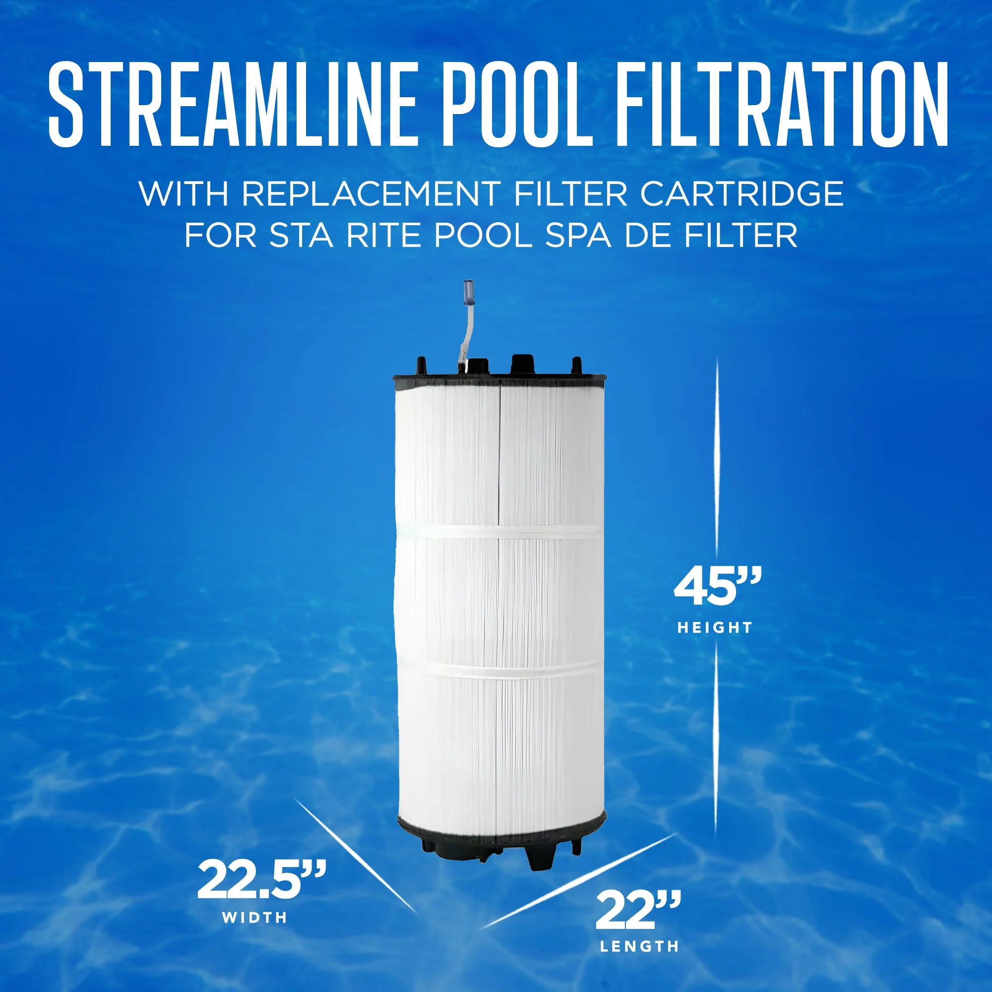Pentair 27002-0300S Replacement Filter Cartridge for Sta Rite Pool Spa DE Filter - Image 2
