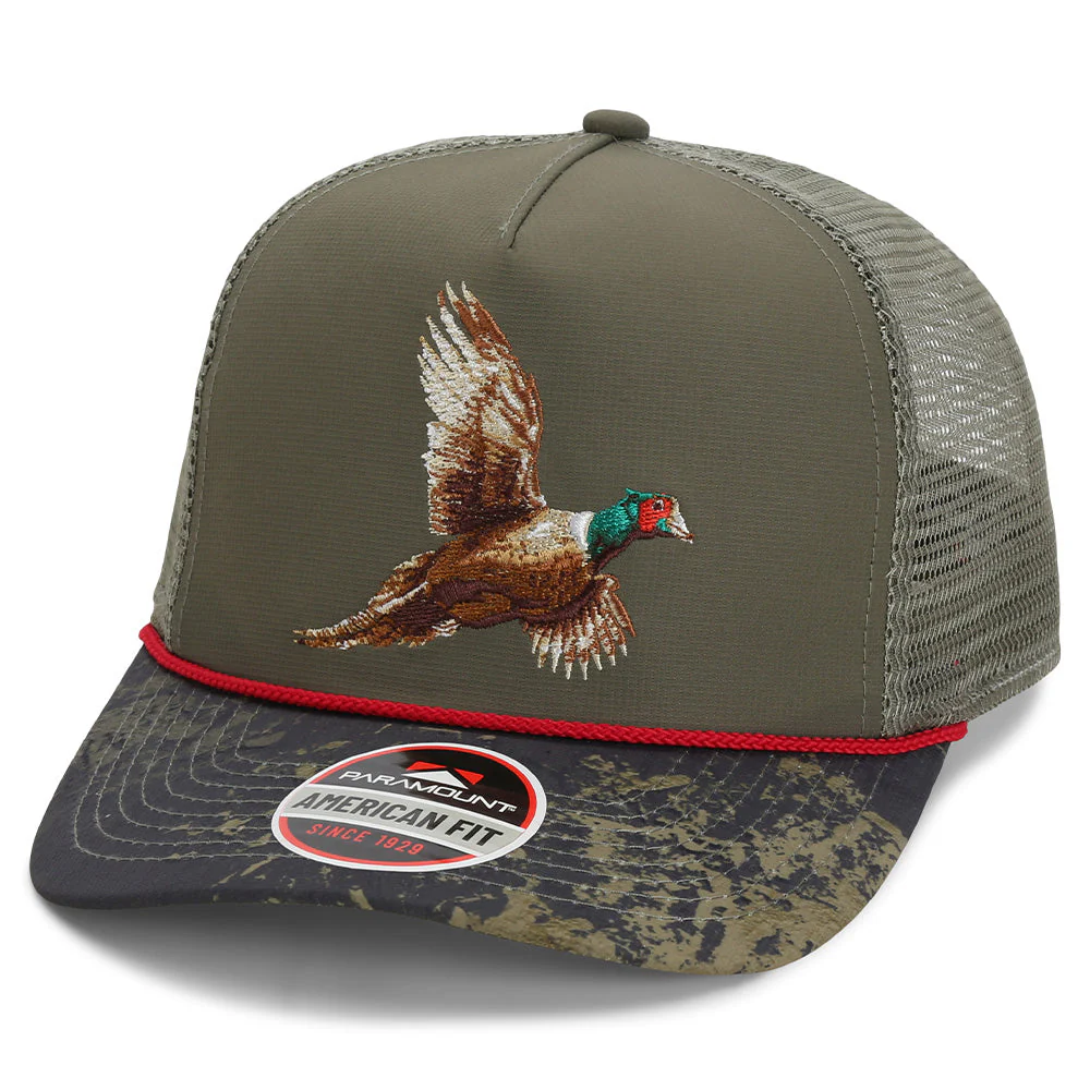 Pheasant Upland 5-Panel Trucker Rope Cap - Image 2