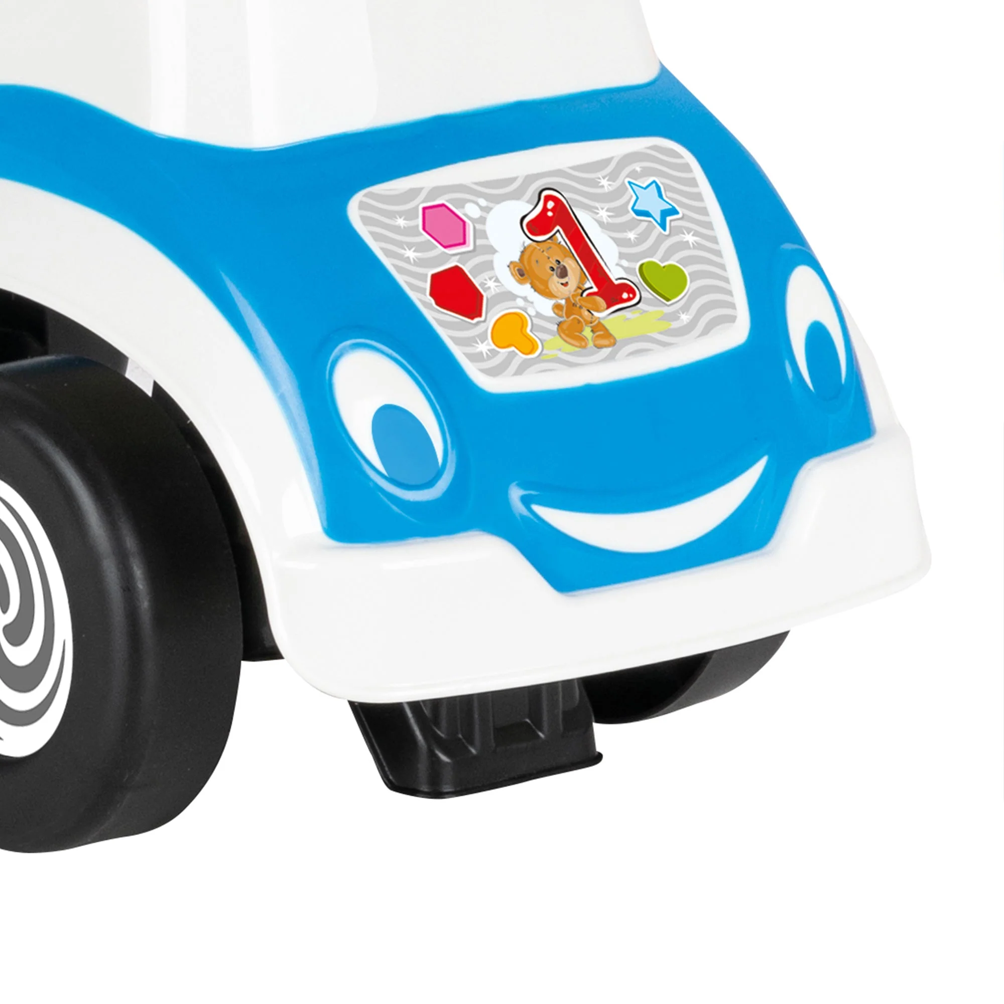Pilsan My Cute First Car Blue Police Chief Ride On Kids Toy for Ages 18 Months+ - Image 2