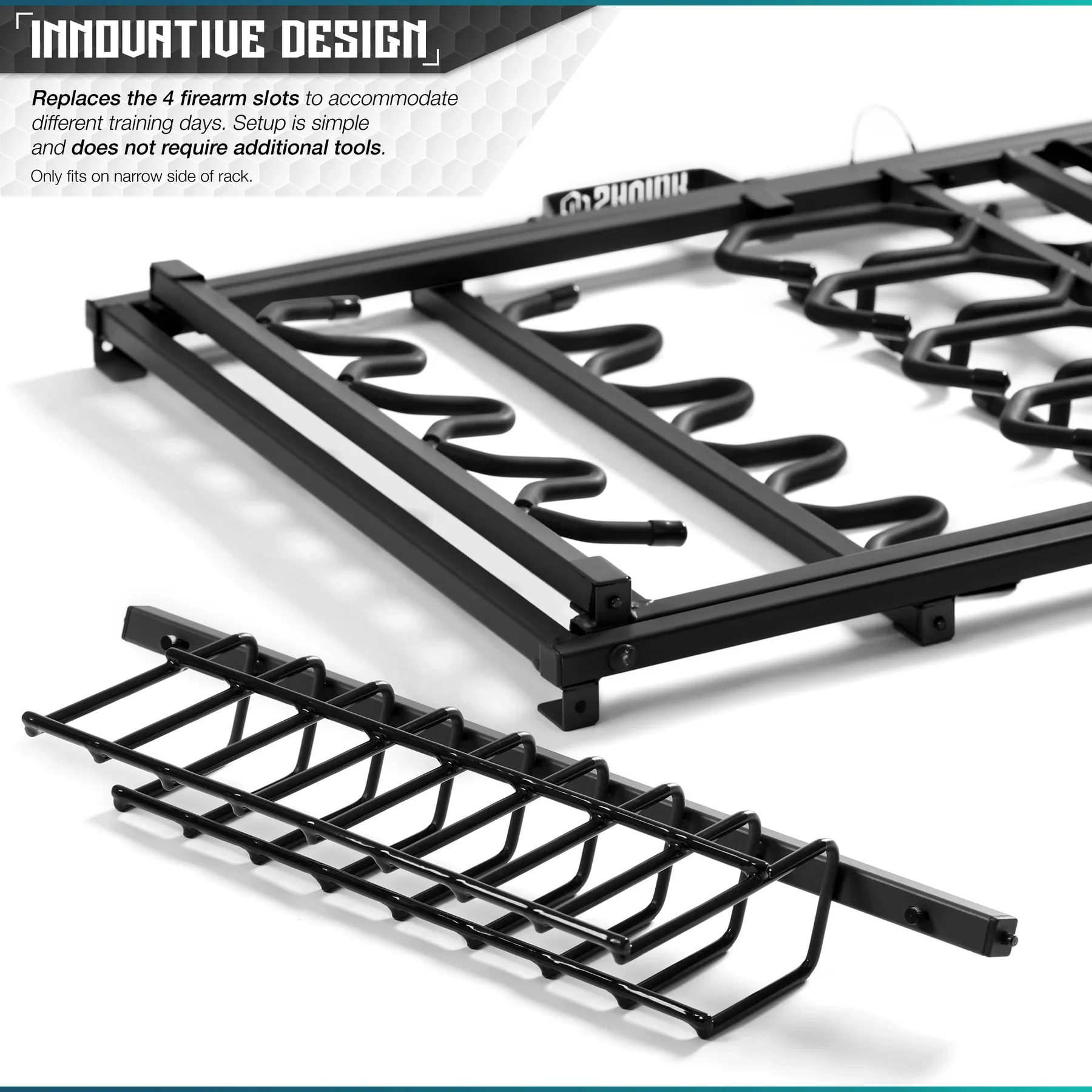 Pistol Rack Attachment for Shorty Rack of 9 - Image 3