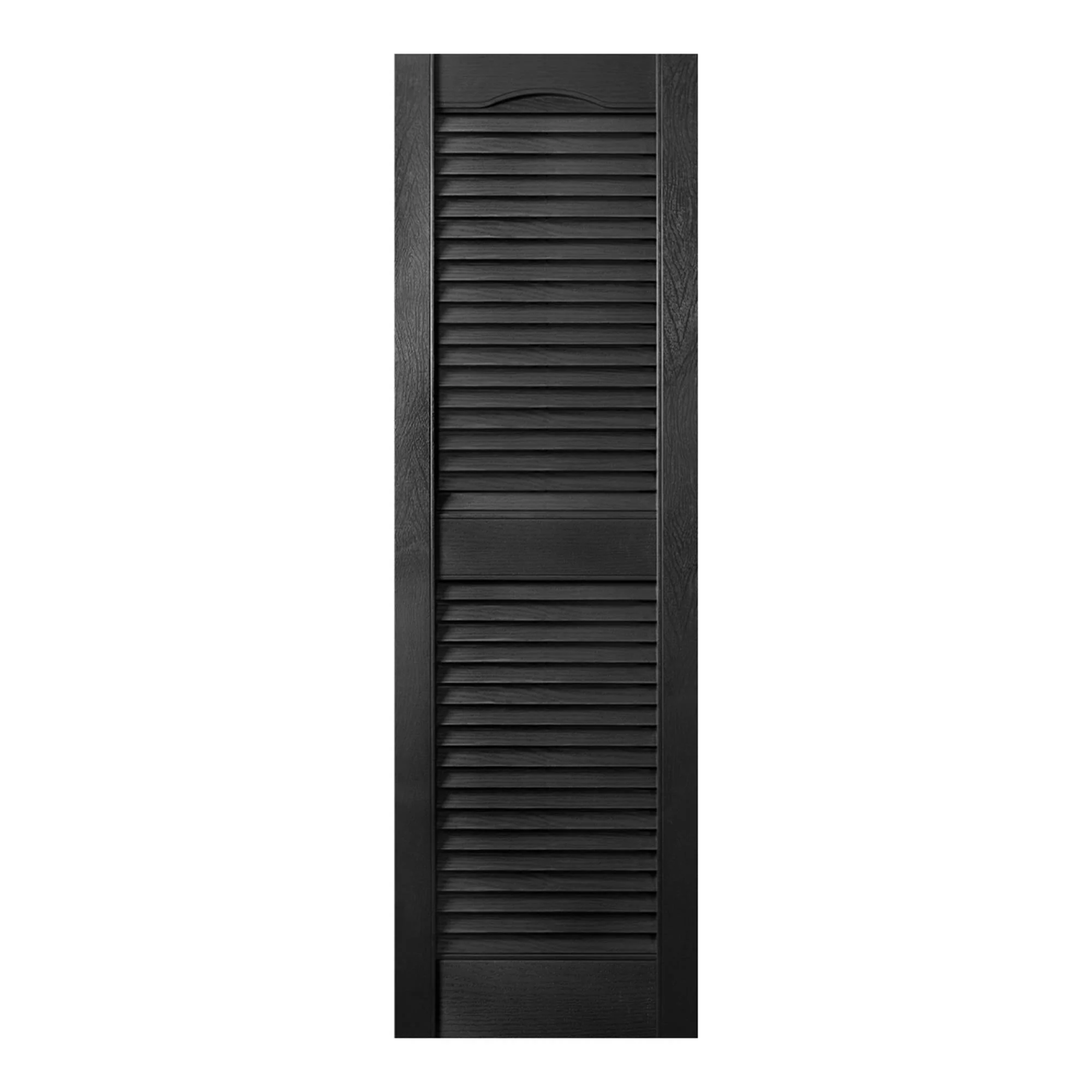 Plastic Development Group 14x55 Inch Exterior Louvered Shutters, Black (4 Pack) - Image 10