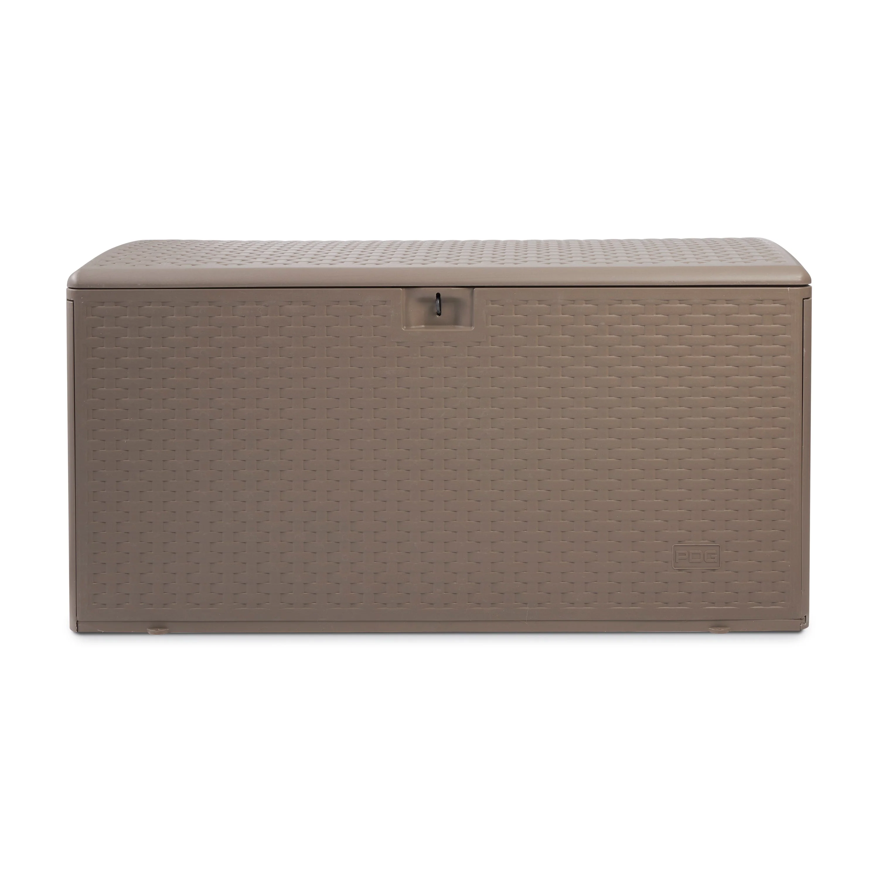 Plastic Development Group 99-Gallon Resin Outdoor Storage Deck Box, Driftwood - Image 2