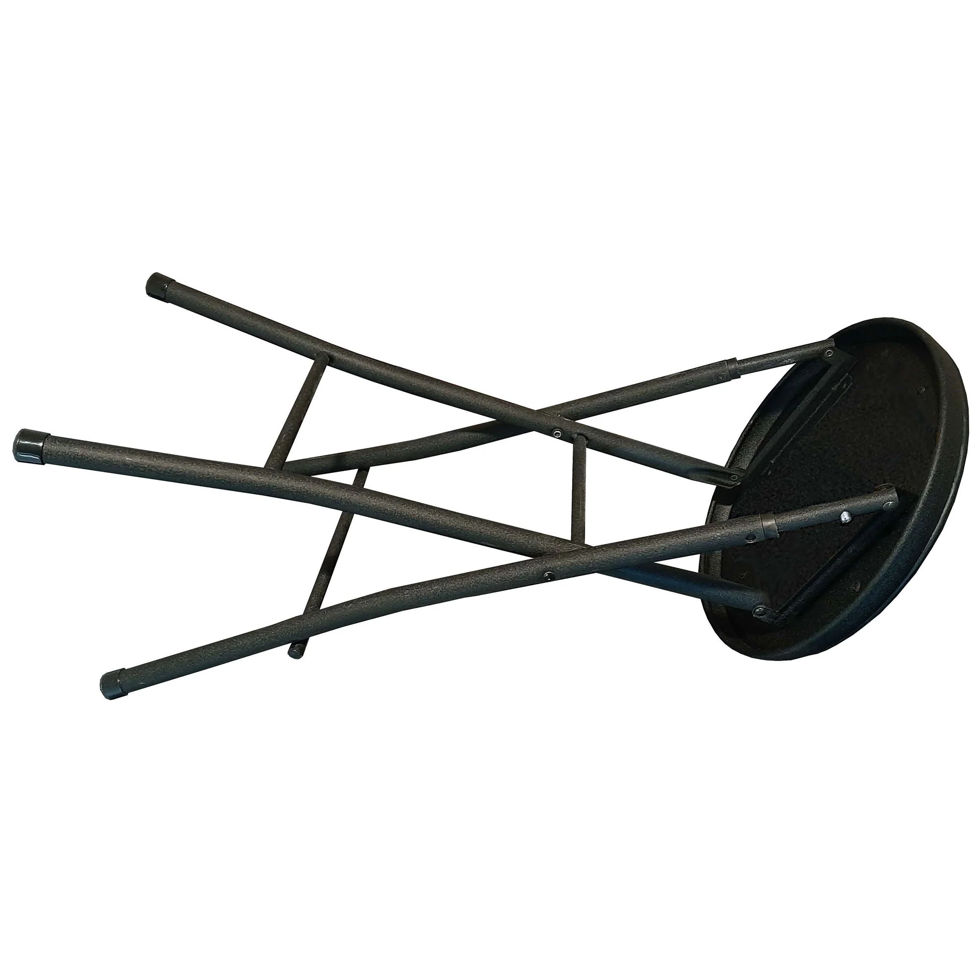 Plastic Development Group ST01 Extremely Portable Black Folding Padded Bar Stool - Image 4