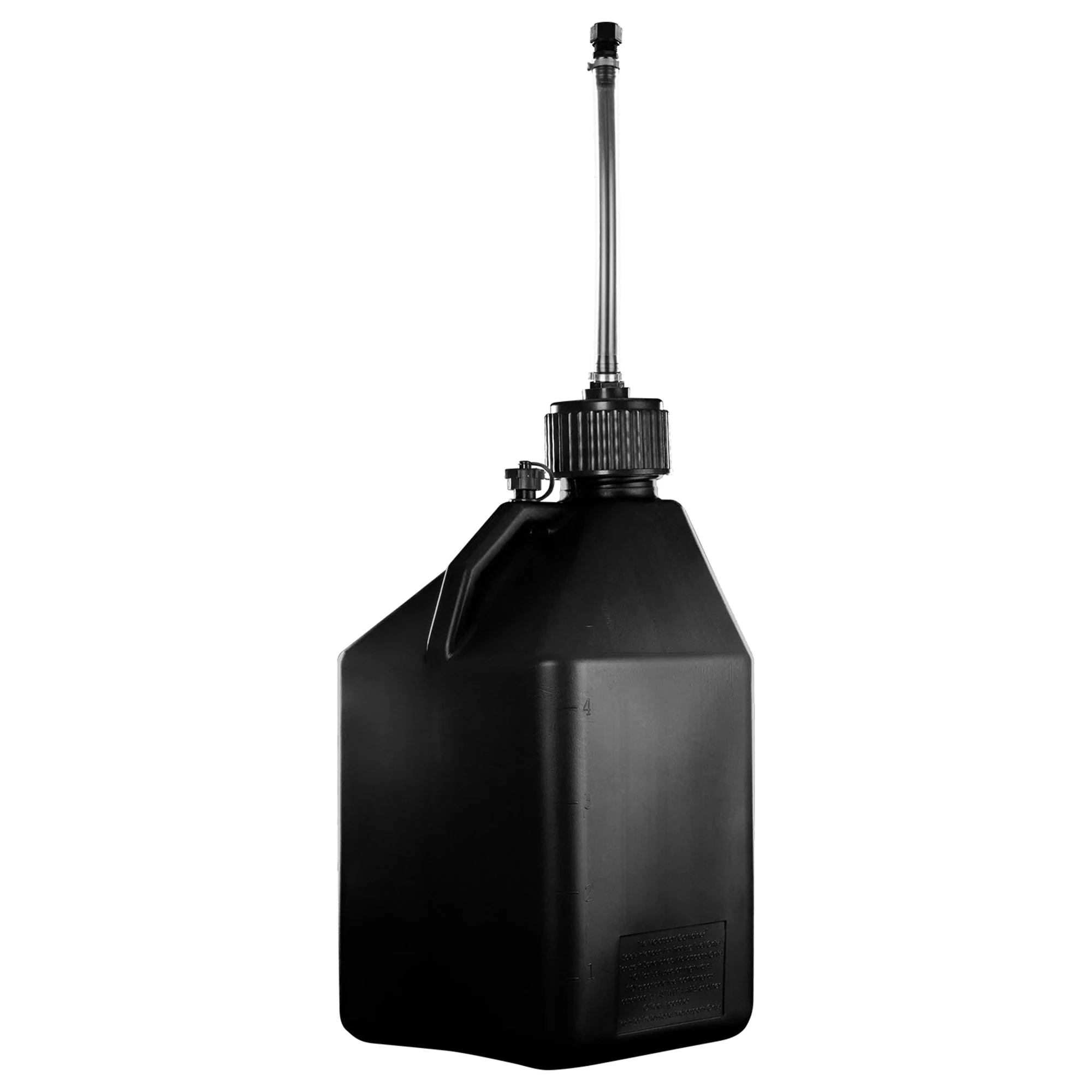 Plastic Product Formers 5.5 Gallon Industrial Ag Jug w/Hose & Cap, Black, 4 Pack - Image 2