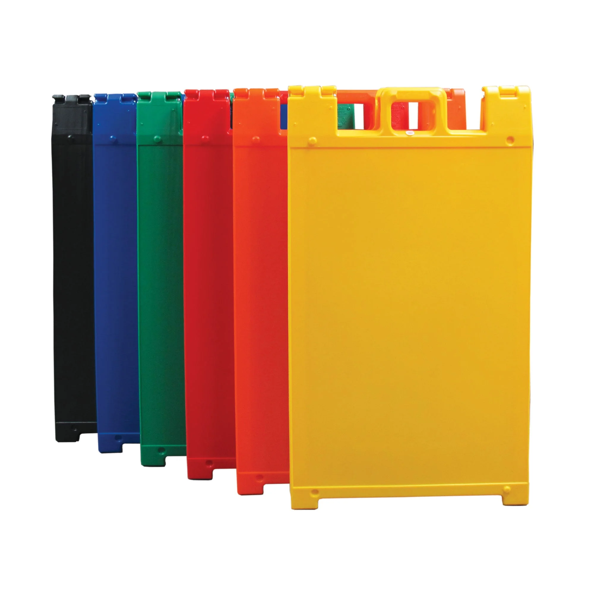 Plasticade 130-R Signicade A Frame Plain Portable Folding Sidewalk Sign, Red - Image 7