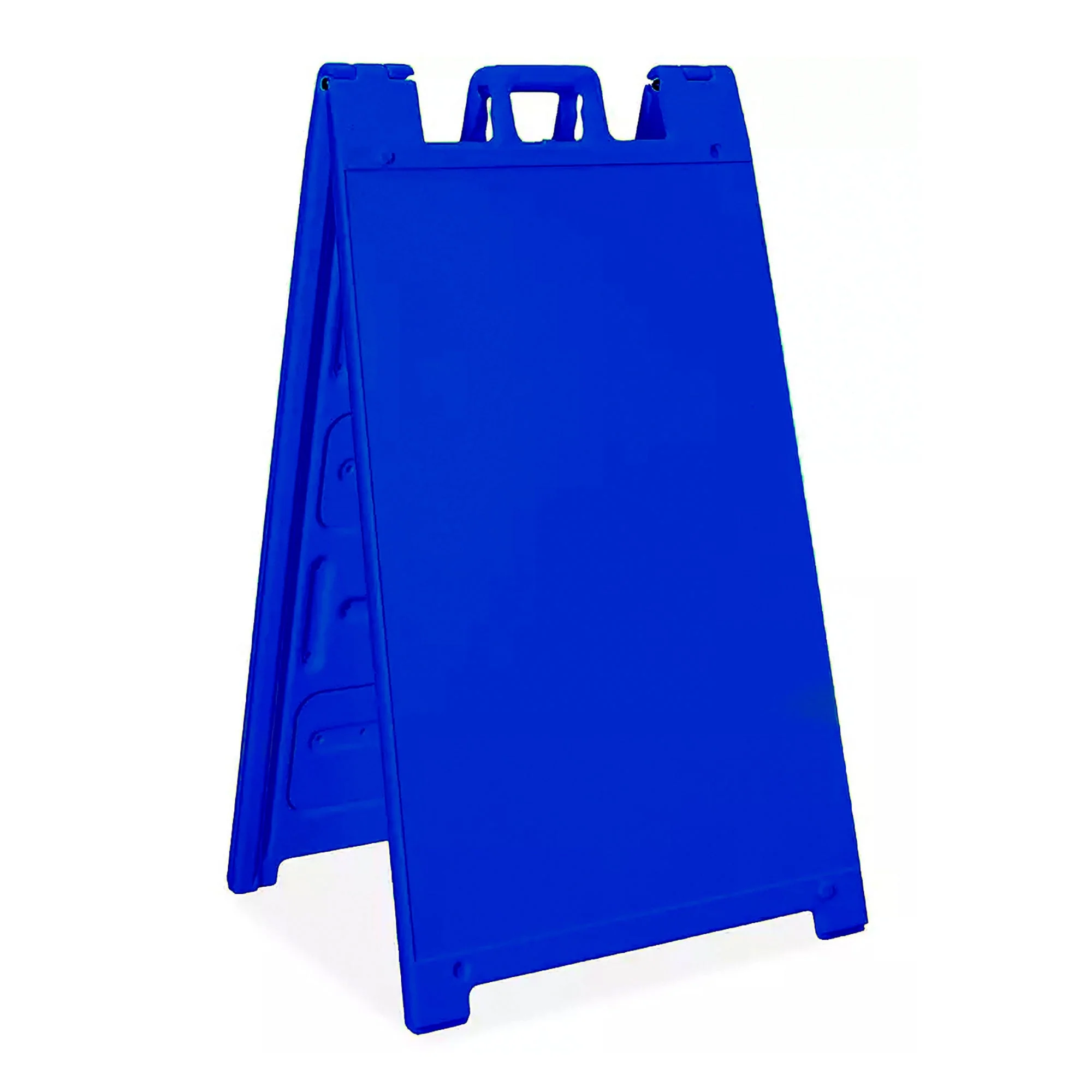 Plasticade Signicade Portable Folding Sidewalk Double Sided Sign Stand, Blue - Image 3