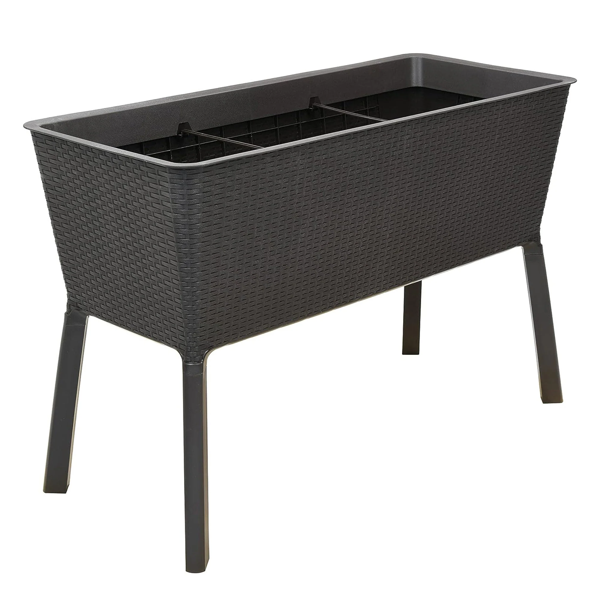 Polymer Outdoor Products 19.5" L x 44.5" W x 29.75" H Raised Garden Bed, Brown - Image 12