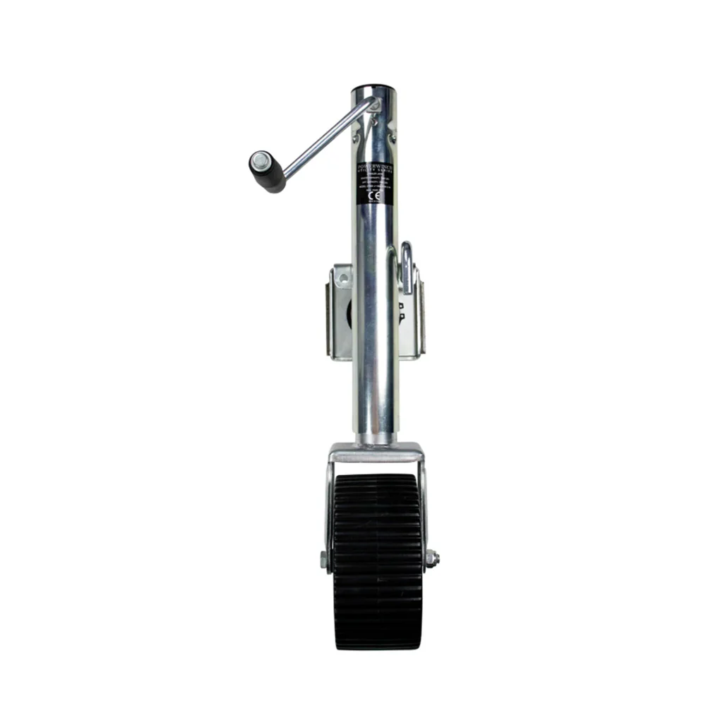 Powerwinch Utility Series Jack - 1500lb, Weld-On, Single Wheel Wide, Zinc