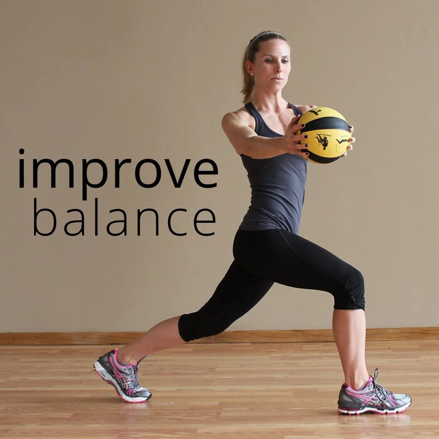 Prism Fitness 400-150-001 4 Pound Weighted Fitness Smart Medicine Ball, Yellow - Image 3