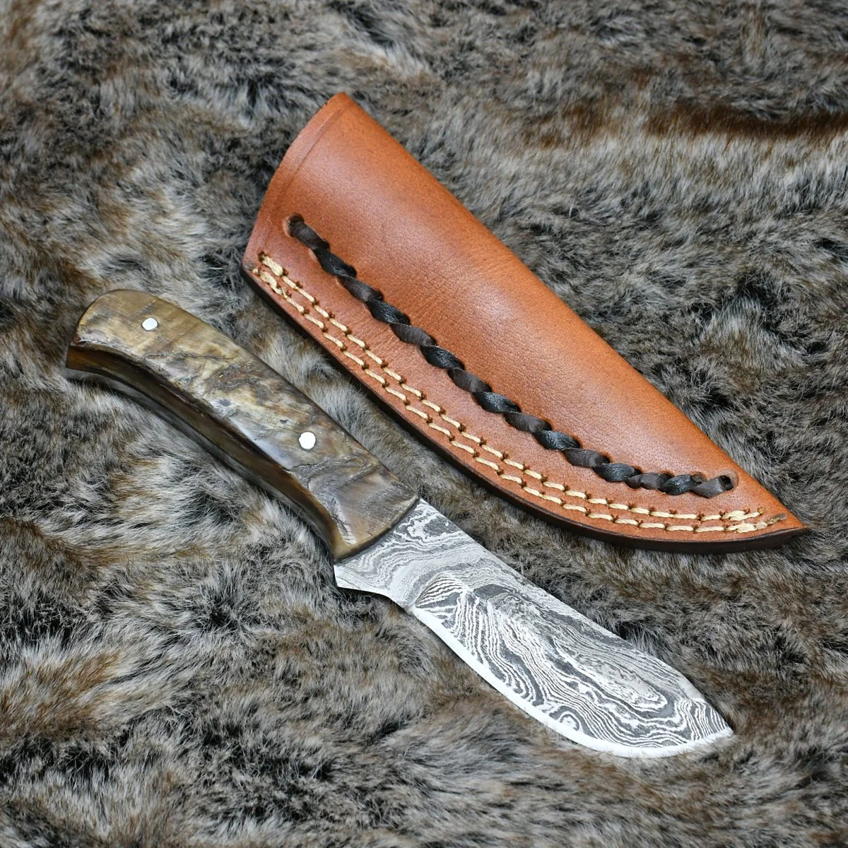 Pulse Skinner Knife with Ram Horn Handle - Image 2