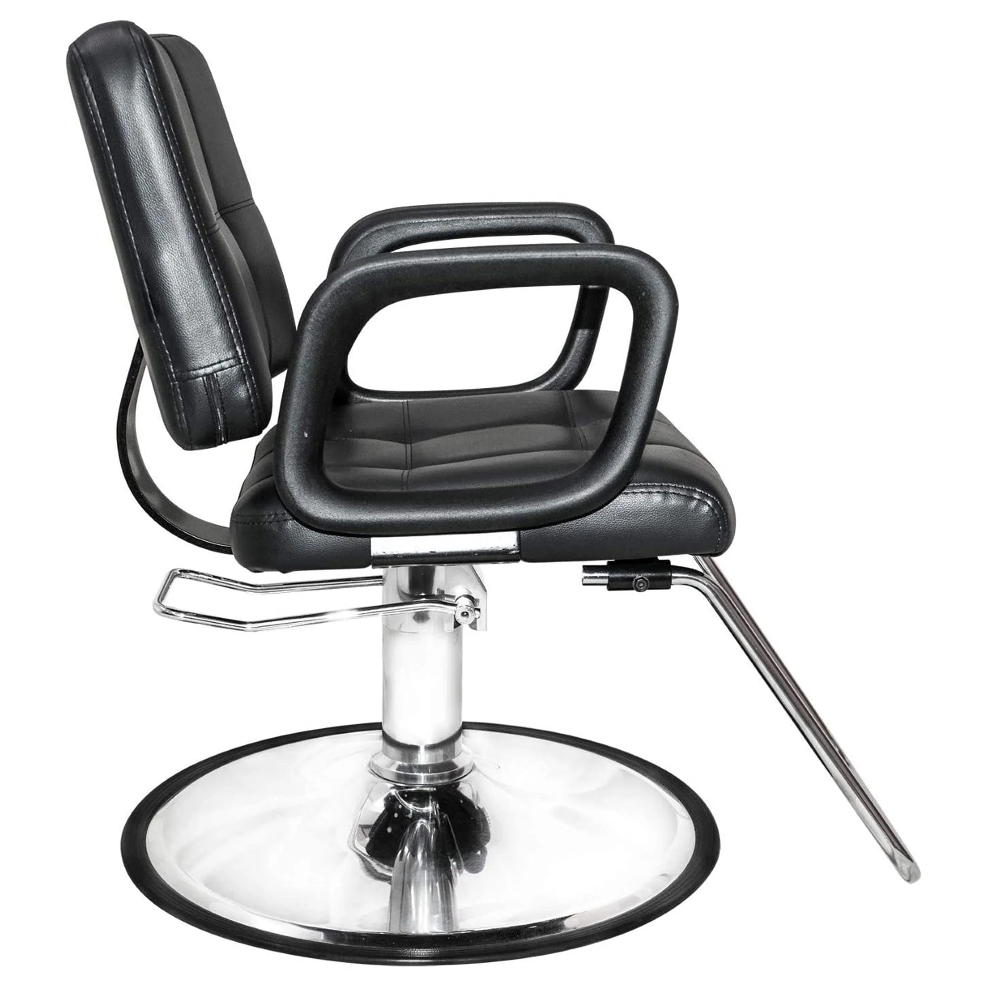 PureSana Chromium Ariana 360 Degree Professional Styling Salon Chair, Black - Image 3