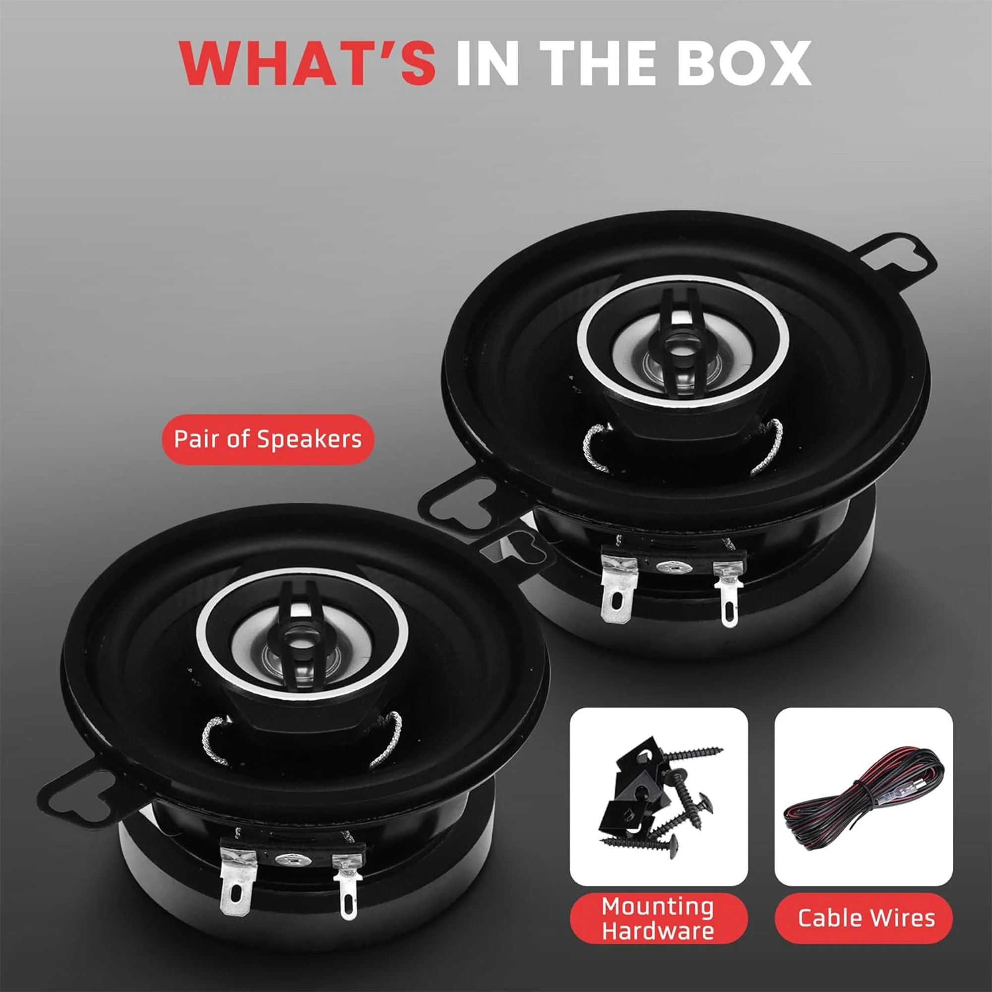 Pyle 2 Way Universal Car Stereo Speakers with OEM Quick Replacement Component - Image 2