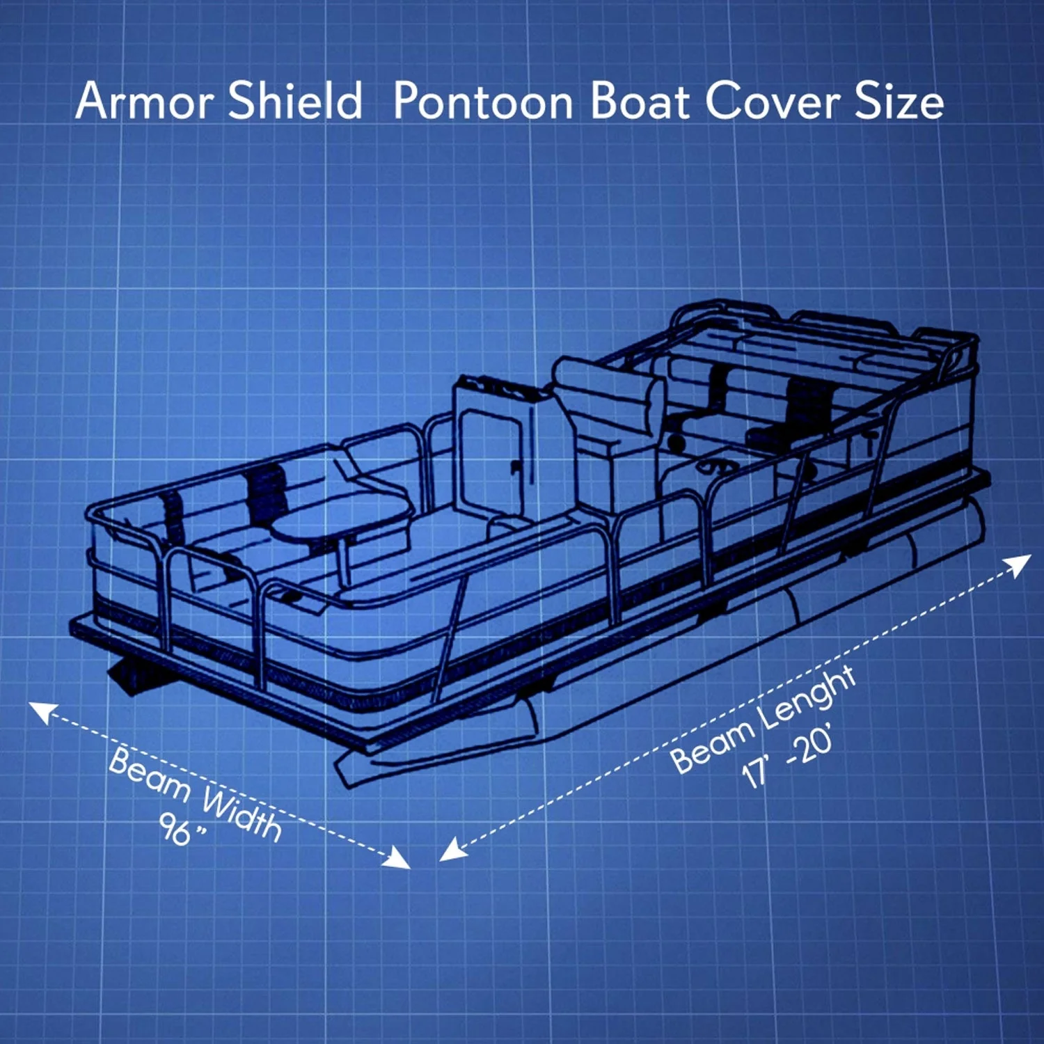 Pyle PCVHP440 17 to 20 Foot Armor Shield Pontoon Boat Protective Cover Accessory - Image 4