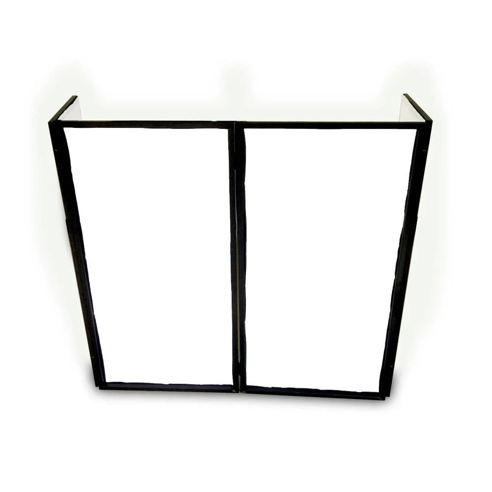 Pyle PDJFAC12 24.2 x 48 x 46 Inch DJ Booth Stand Cover Screen Scrim Panel Facade - Image 2