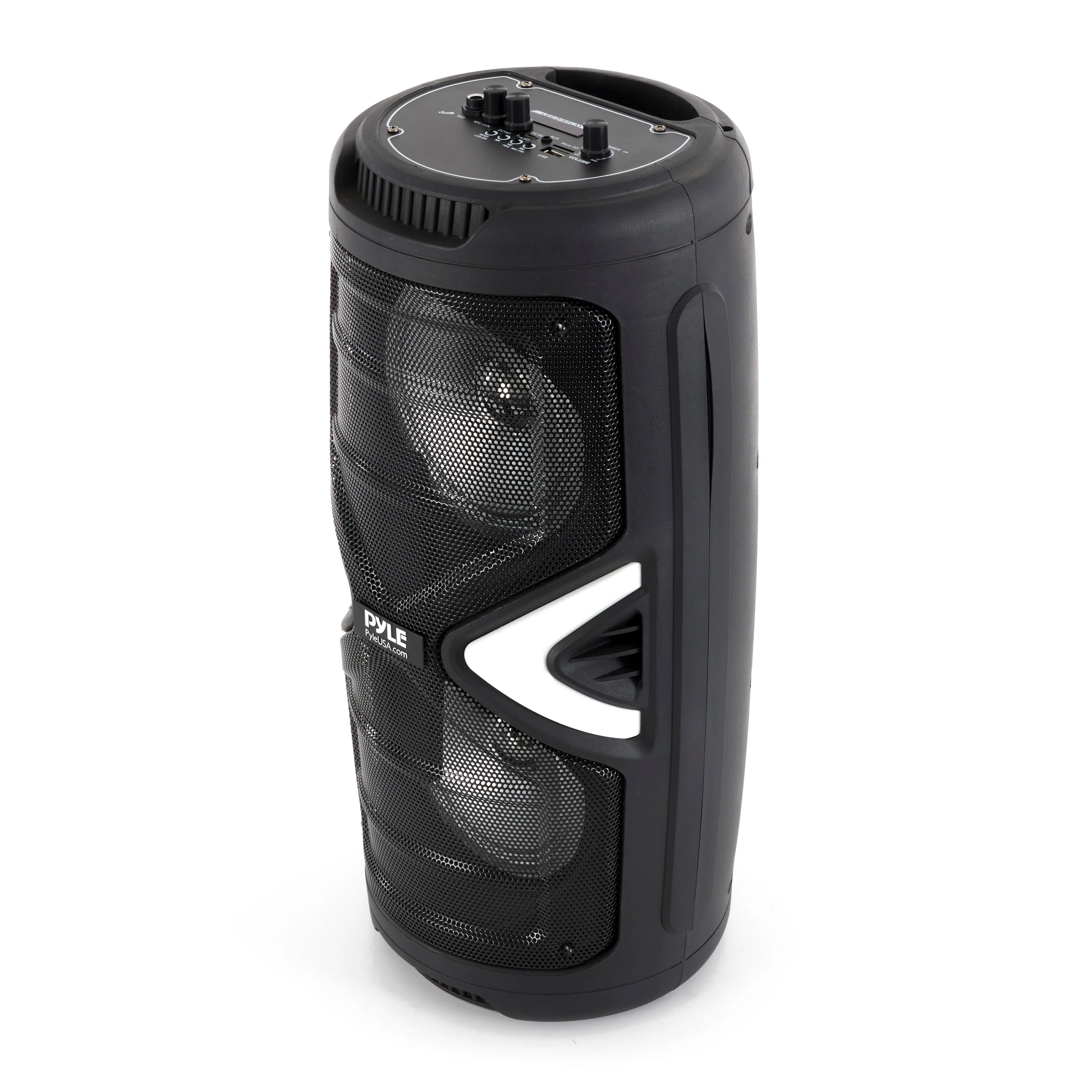 Pyle Portable Bluetooth Rechargeable Versatile Karaoke System w/ Wireless Mics - Image 2