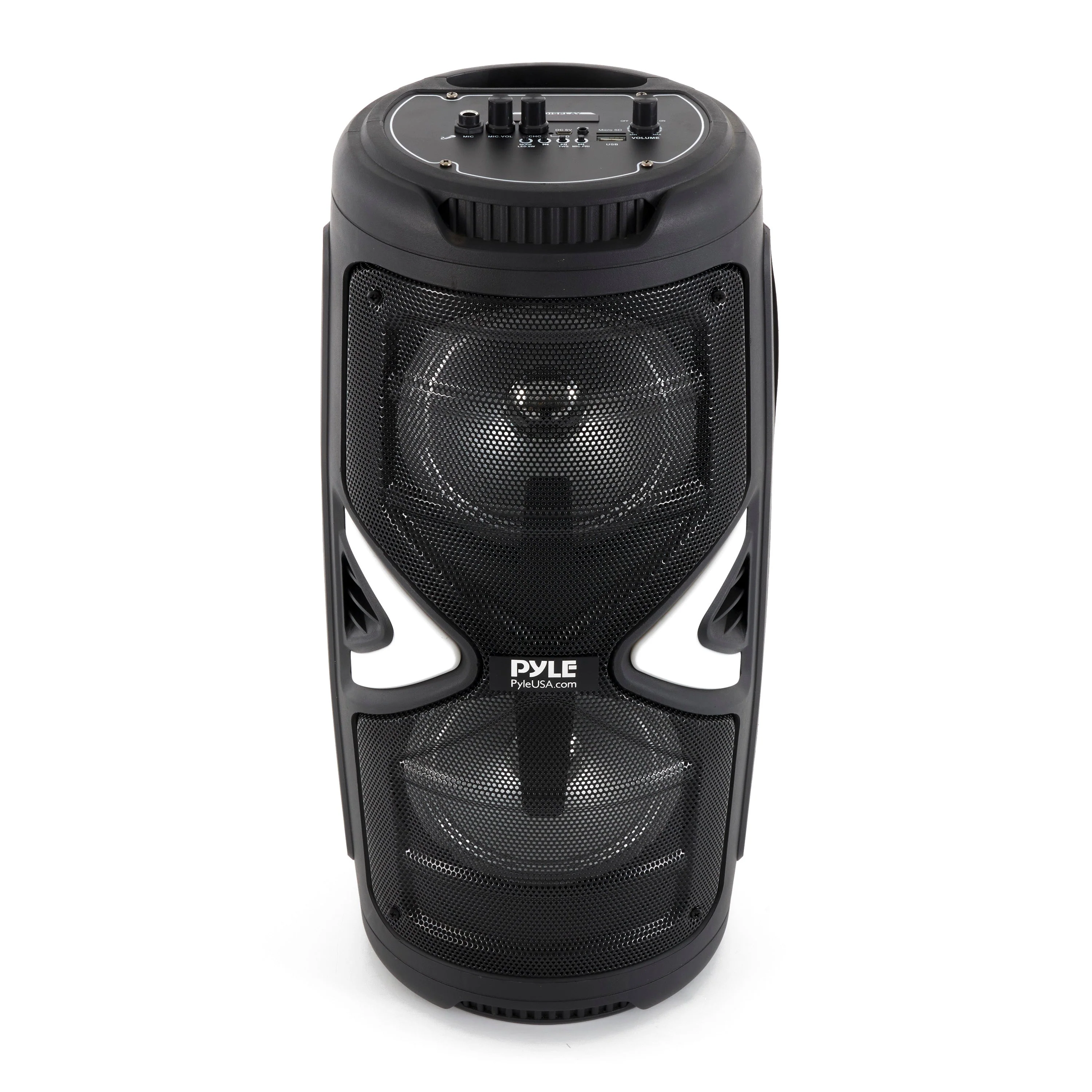 Pyle Portable Bluetooth Rechargeable Versatile Karaoke System w/ Wireless Mics - Image 3