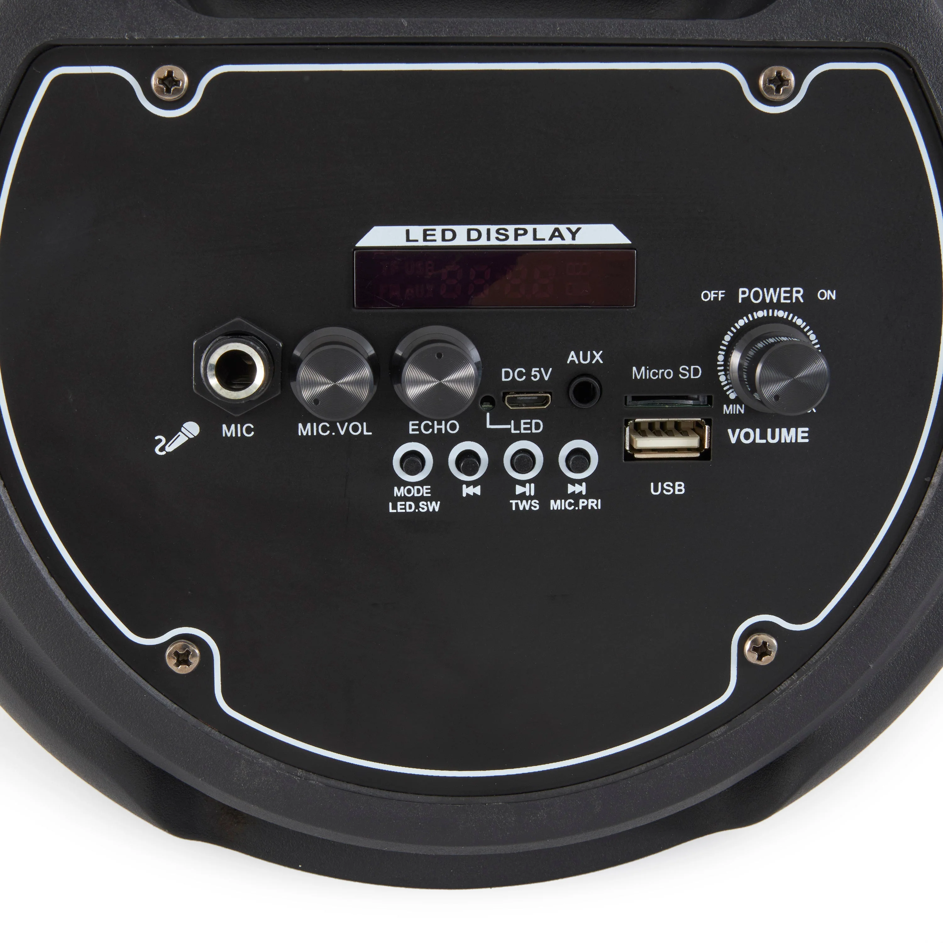 Pyle Portable Bluetooth Rechargeable Versatile Karaoke System w/ Wireless Mics - Image 8