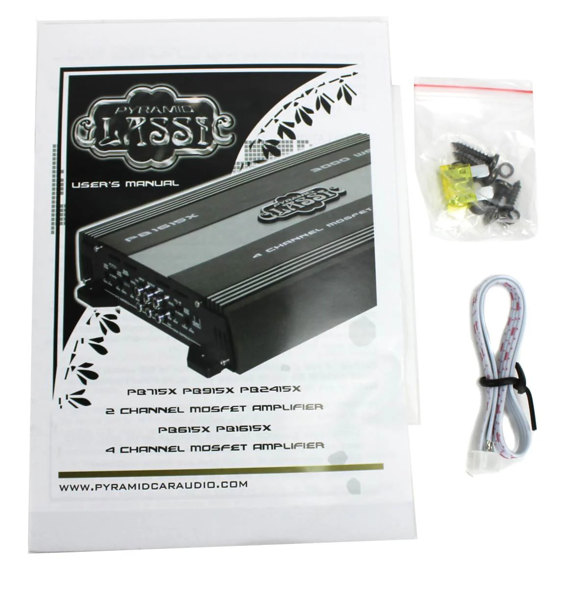 Pyramid 1000W 2 Channel Car Audio Amplifier Power Amp MOSFET 2 Ohm (4 Pack) - Image 9