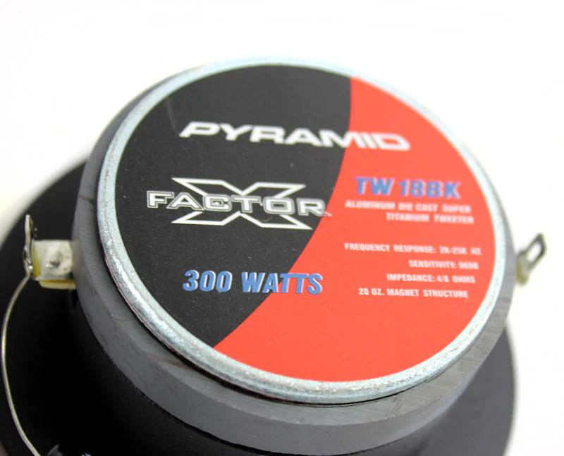 Pyramid Pro TW18BK 3.25" 600W Car Titanium Super Car/Home DJ Horns/Tweeters (4) - Image 3