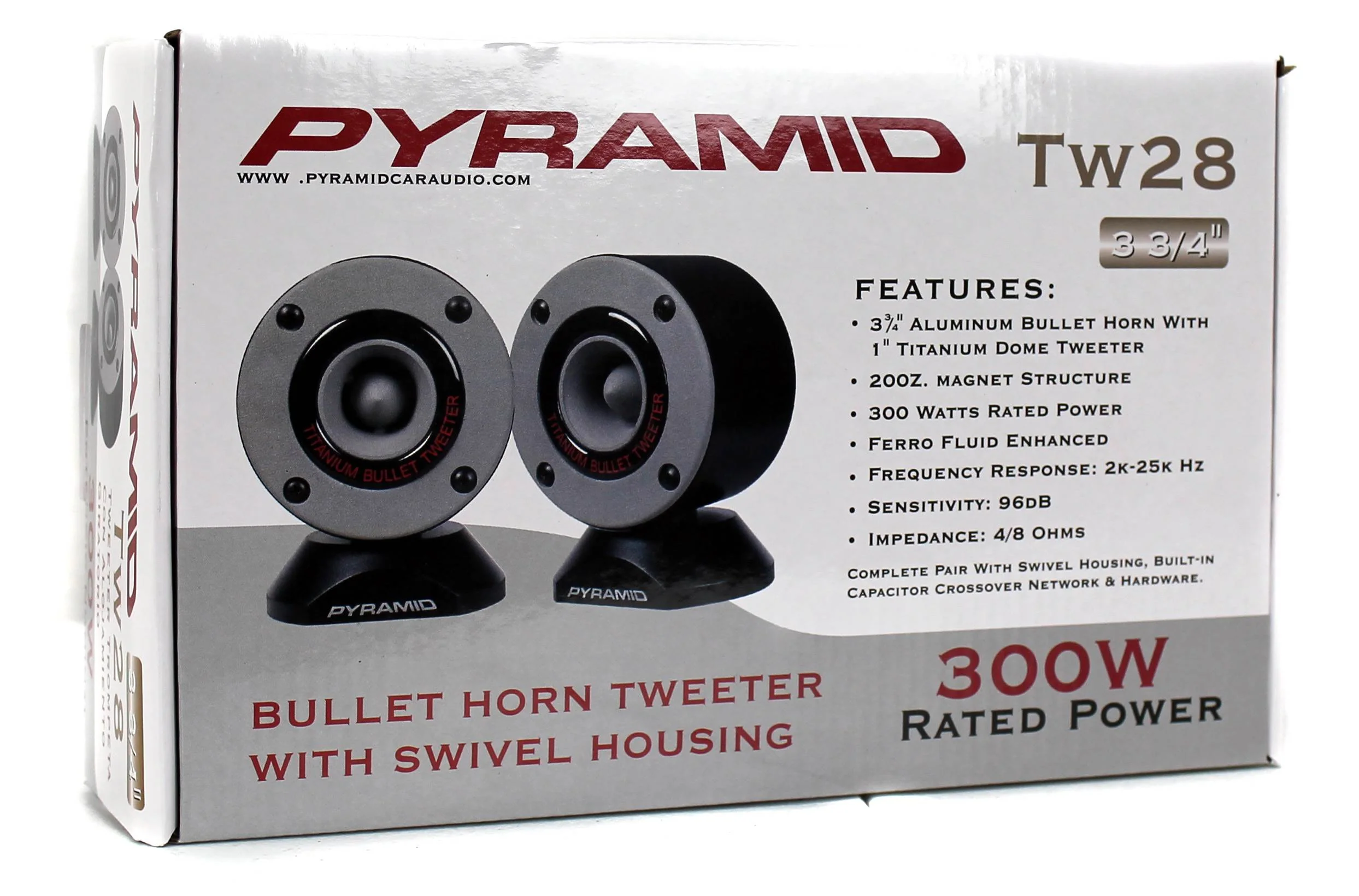 Pyramid TW28 3.75" 300W Super Car Audio Horn Bullet Aluminum Tweeters - Image 6
