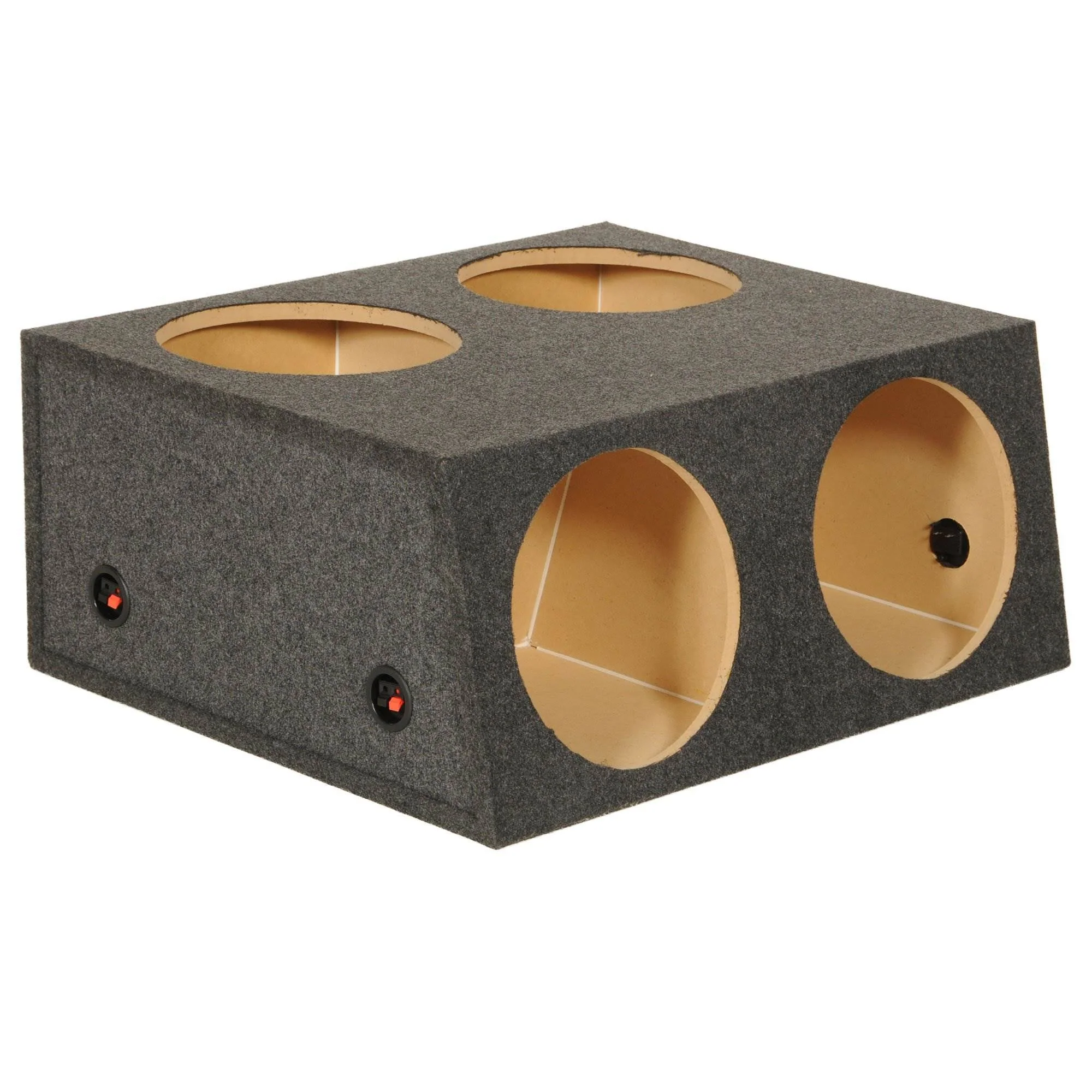 Q Power 4 Hole 12" Sealed Divided Subwoofer Box & 12" 1800W Subwoofer (4 Pack) - Image 4