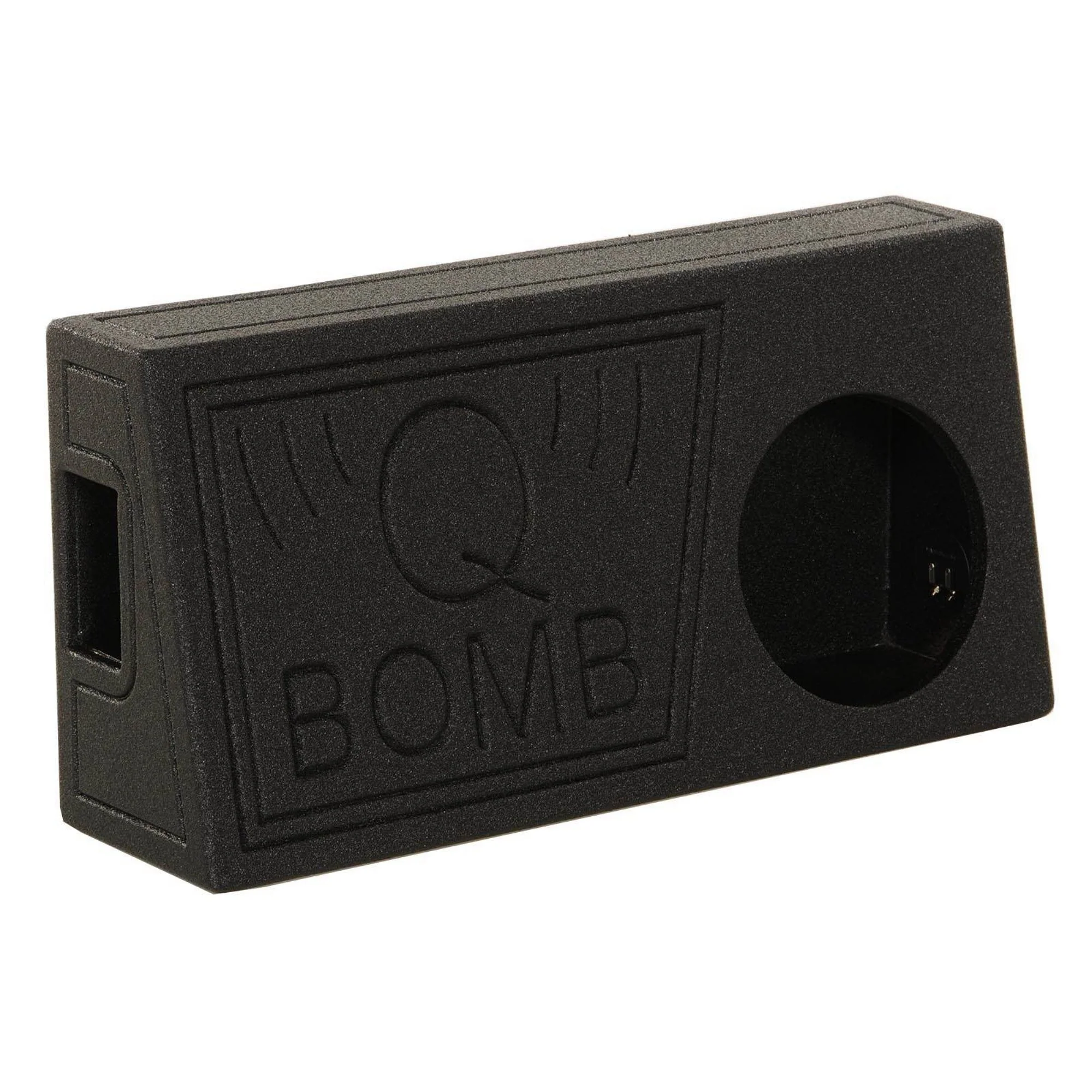 Q Power QBomb 10 Inch Single Vented Subwoofer Sub Box with Black Bedliner Spray - Image 8