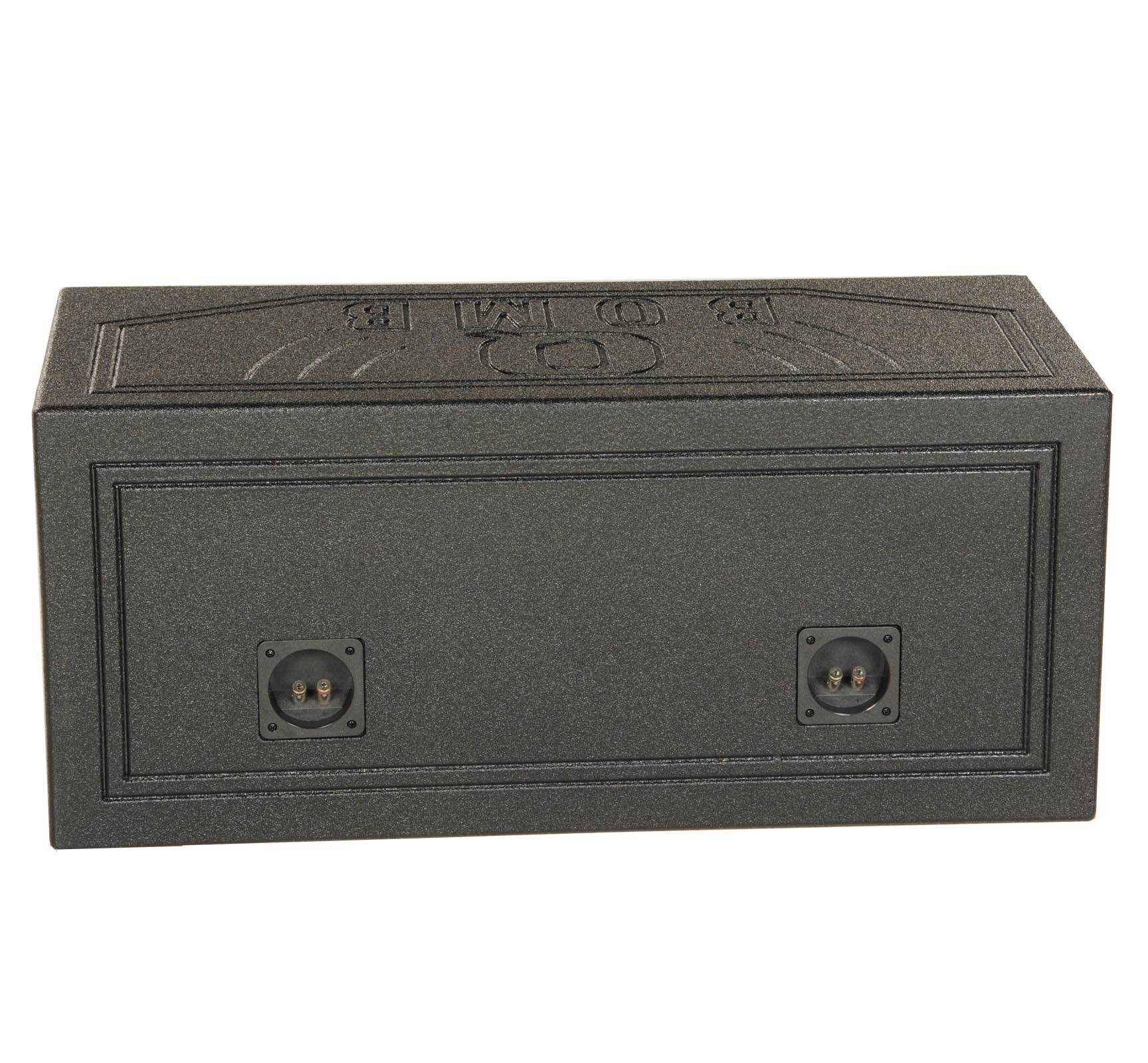 Q Power QBOMB15V Dual 15" Vented Port Subwoofer Sub Box w/ Bedliner Spray - Image 9