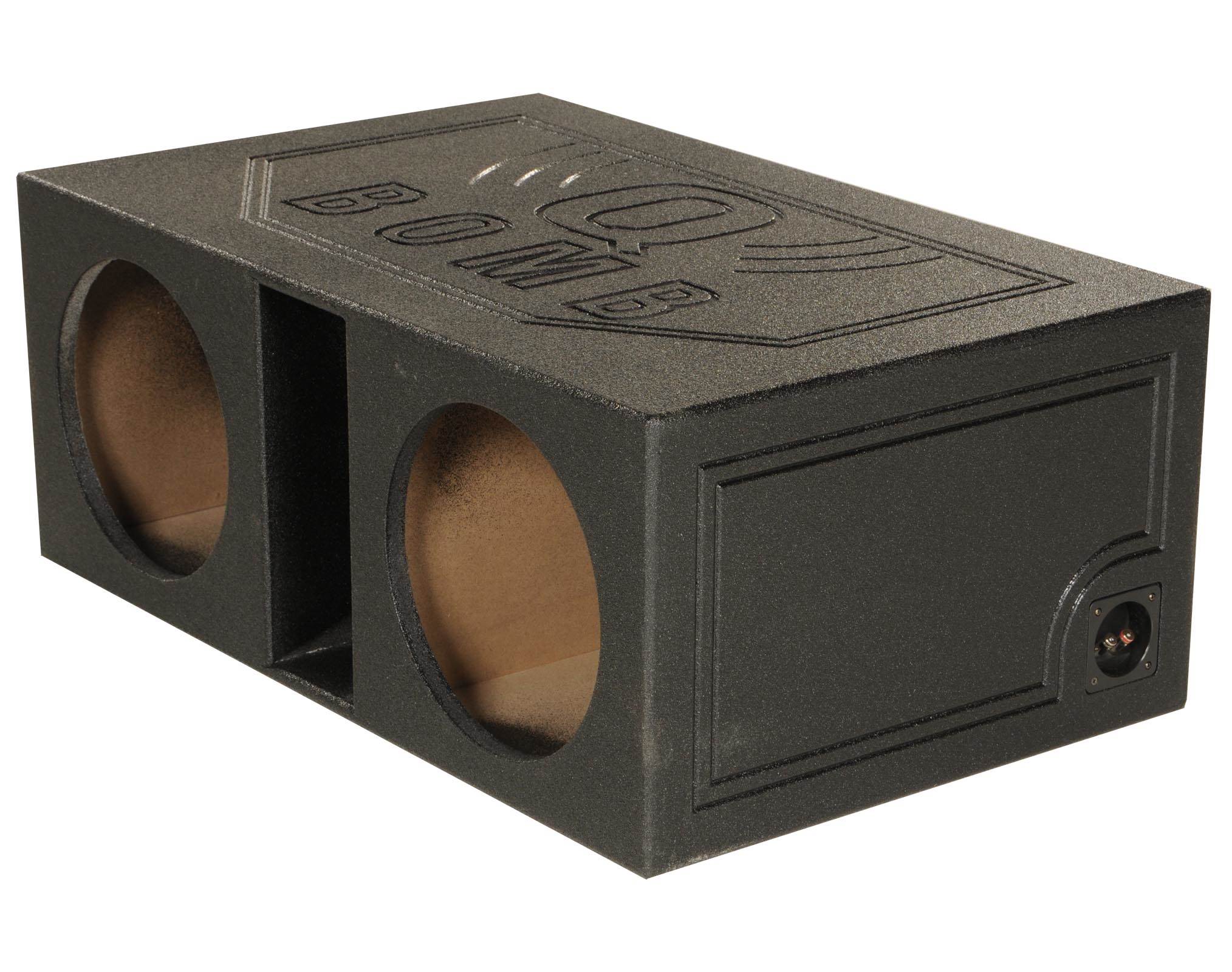 QPower QBOMB12VL Dual 12 Inch Vented Ported Car Subwoofer Sub Box Enclosure - Image 7