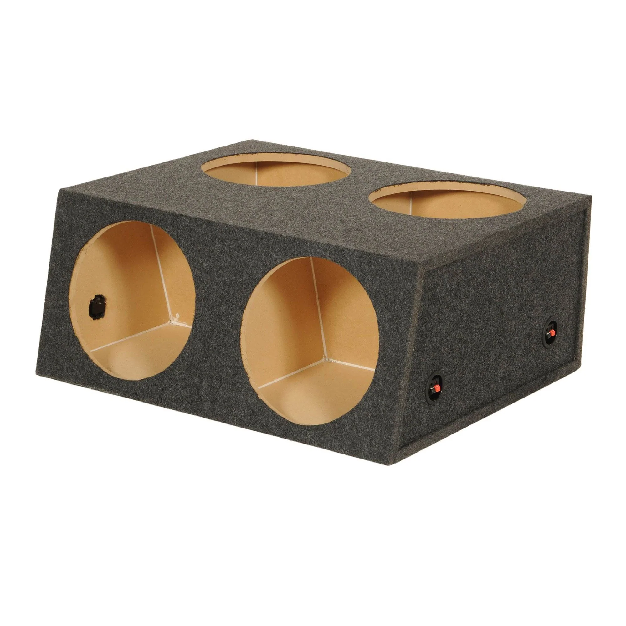 QPower Quad 4 Hole 12 Inch Sealed Divided Speaker Box Subwoofer Enclosure - Image 6