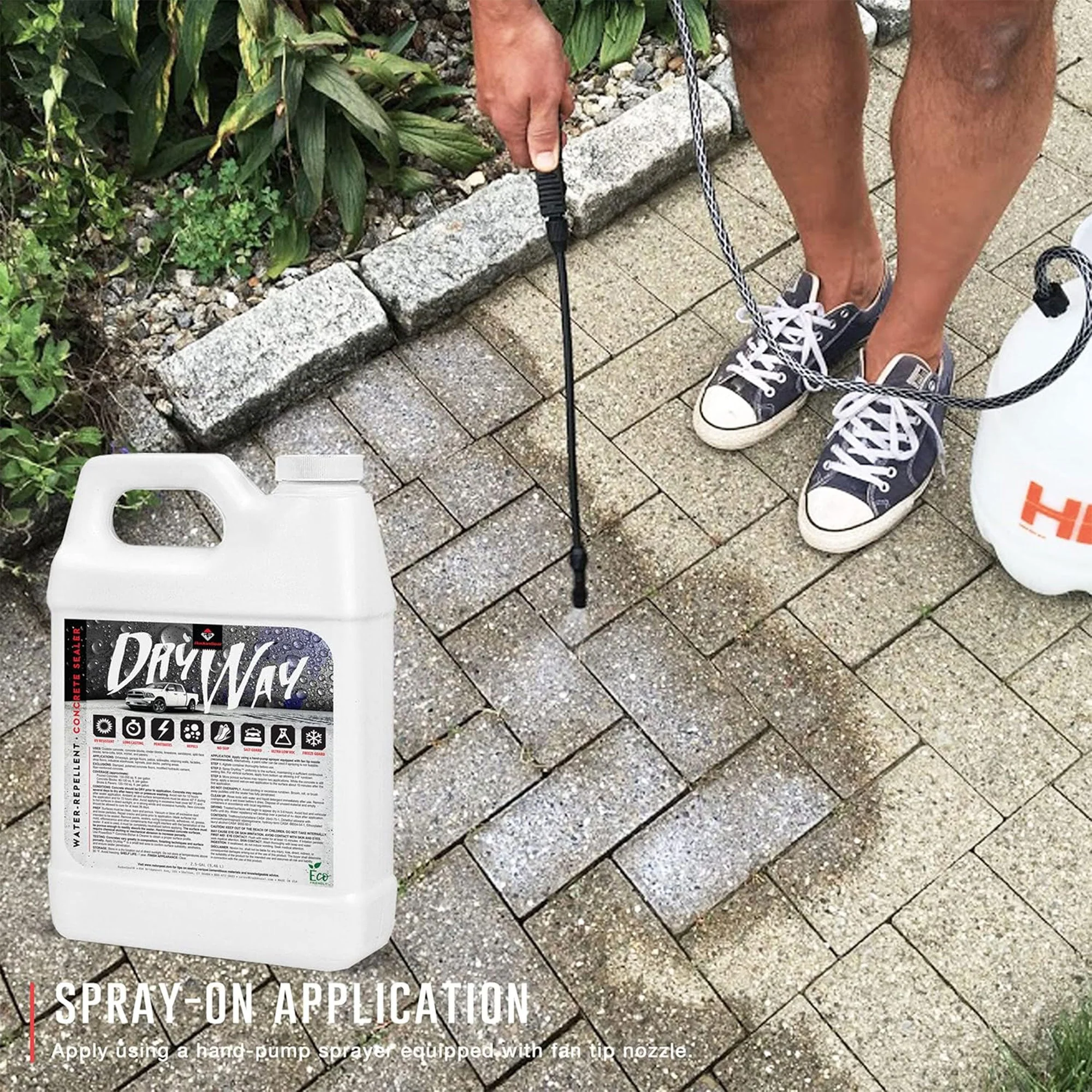 RadonSeal DryWay Outdoor Concrete Driveway Clear Penetrating Sealer, 5 Gallon - Image 8