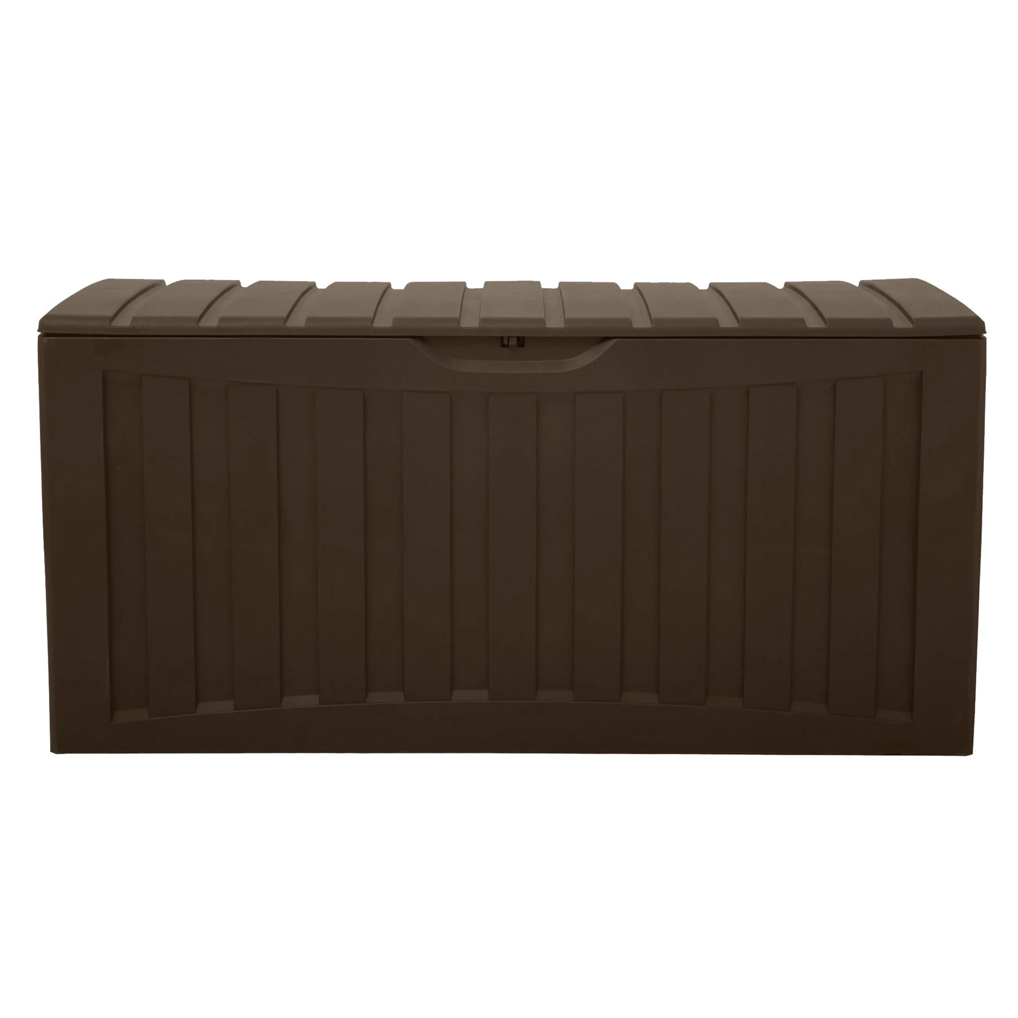 Ram Quality Products Plastic 90 Gal Outdoor Locking Storage Bin Deck Box, Brown - Image 7